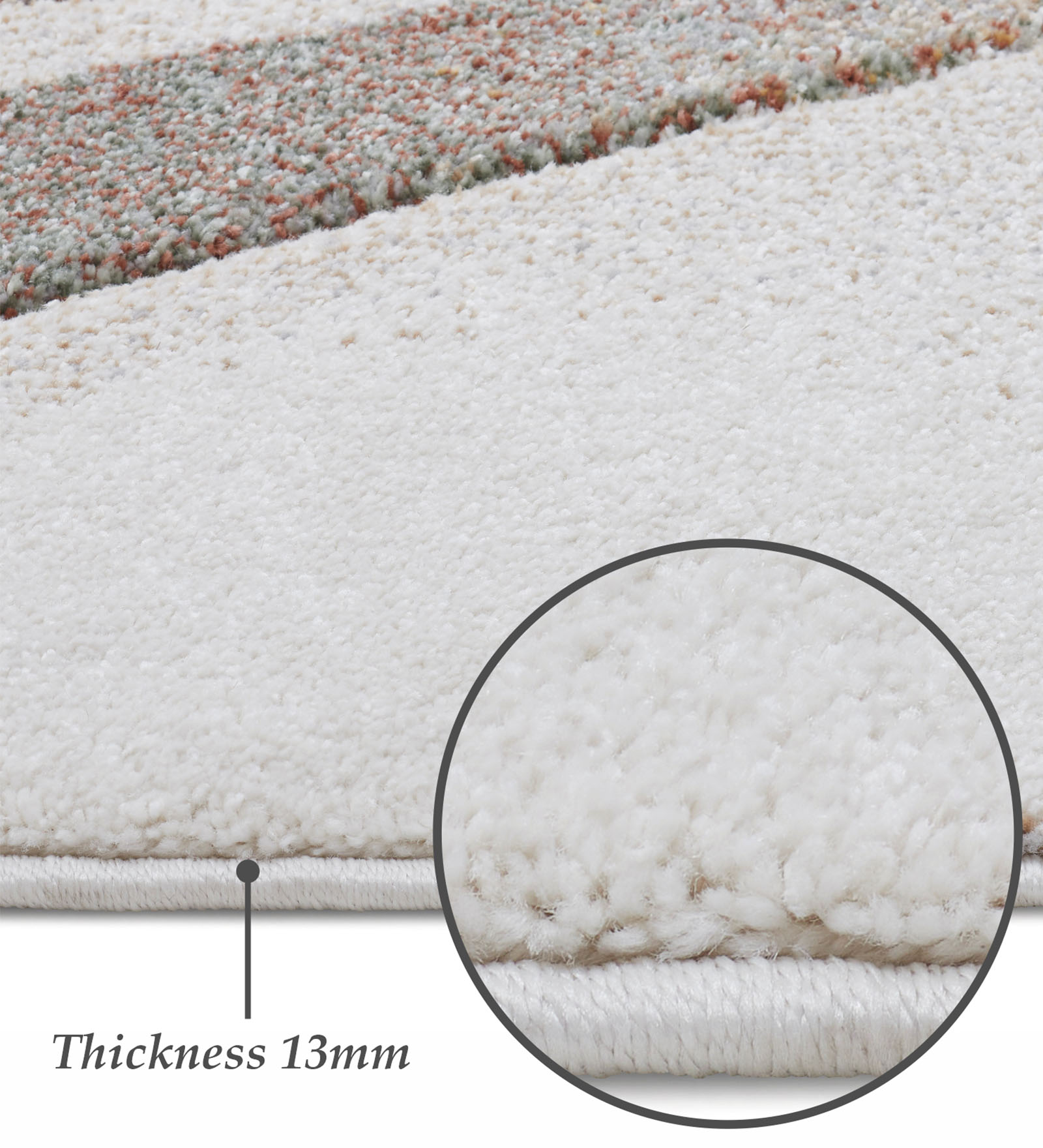 Diamond Abstract Machine Made Carpet Multi