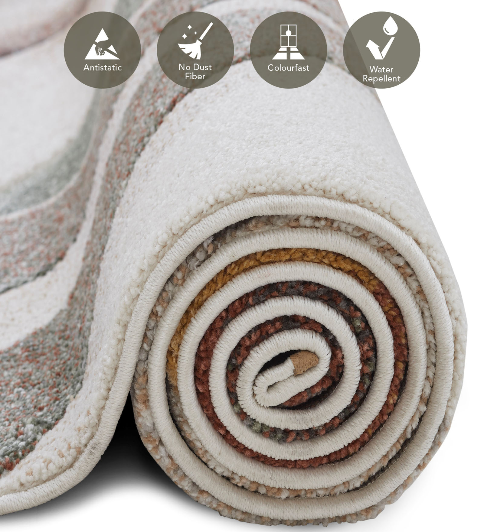 Diamond Abstract Machine Made Carpet Multi