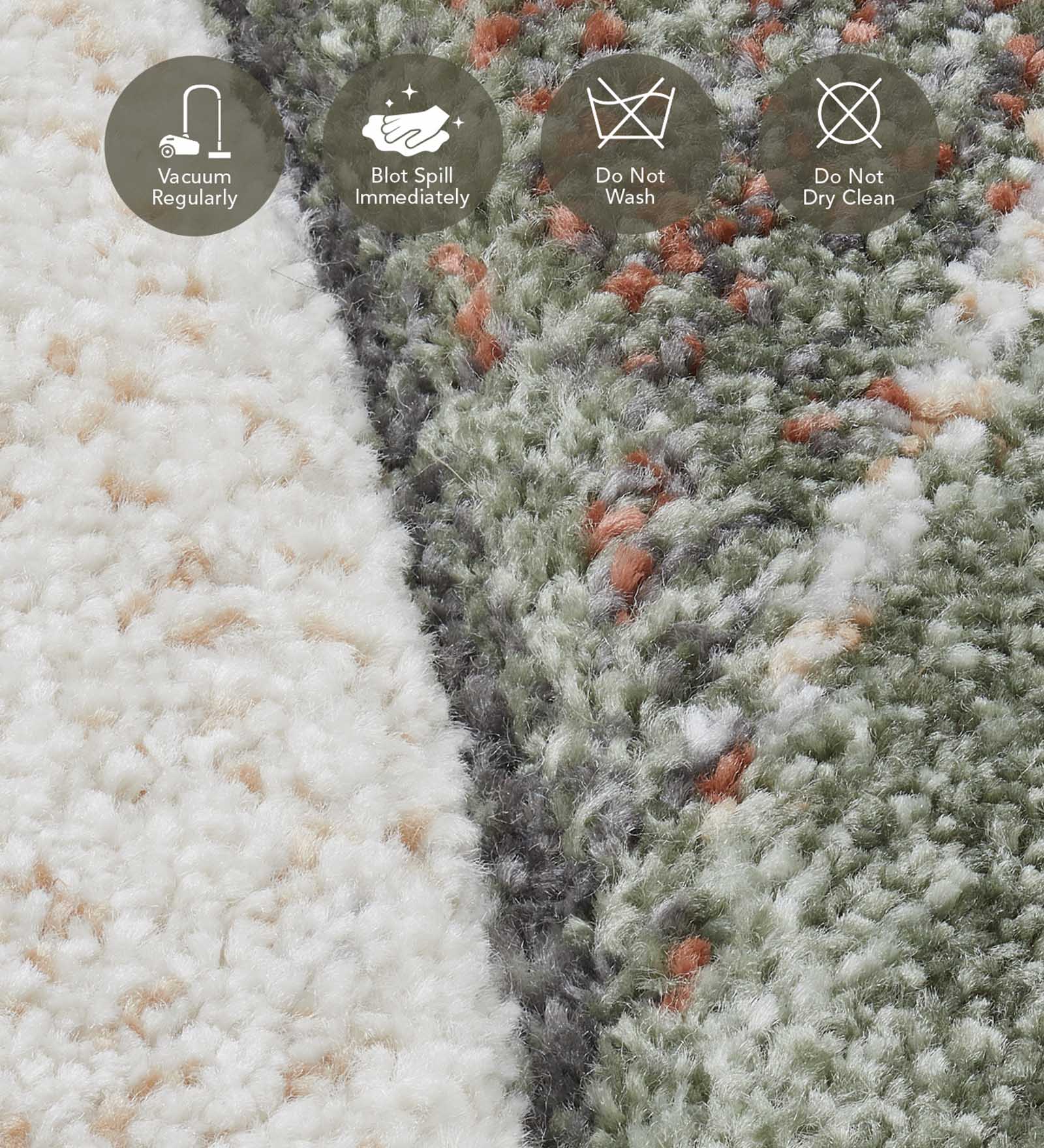 Diamond Abstract Machine Made Carpet Multi