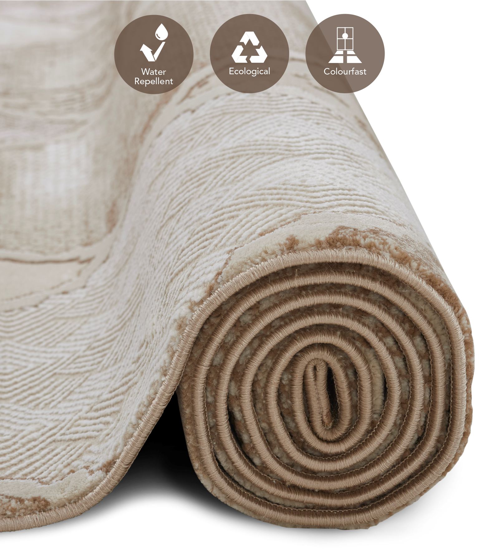 Seher Moroccan Machine Made Carpet D Beige