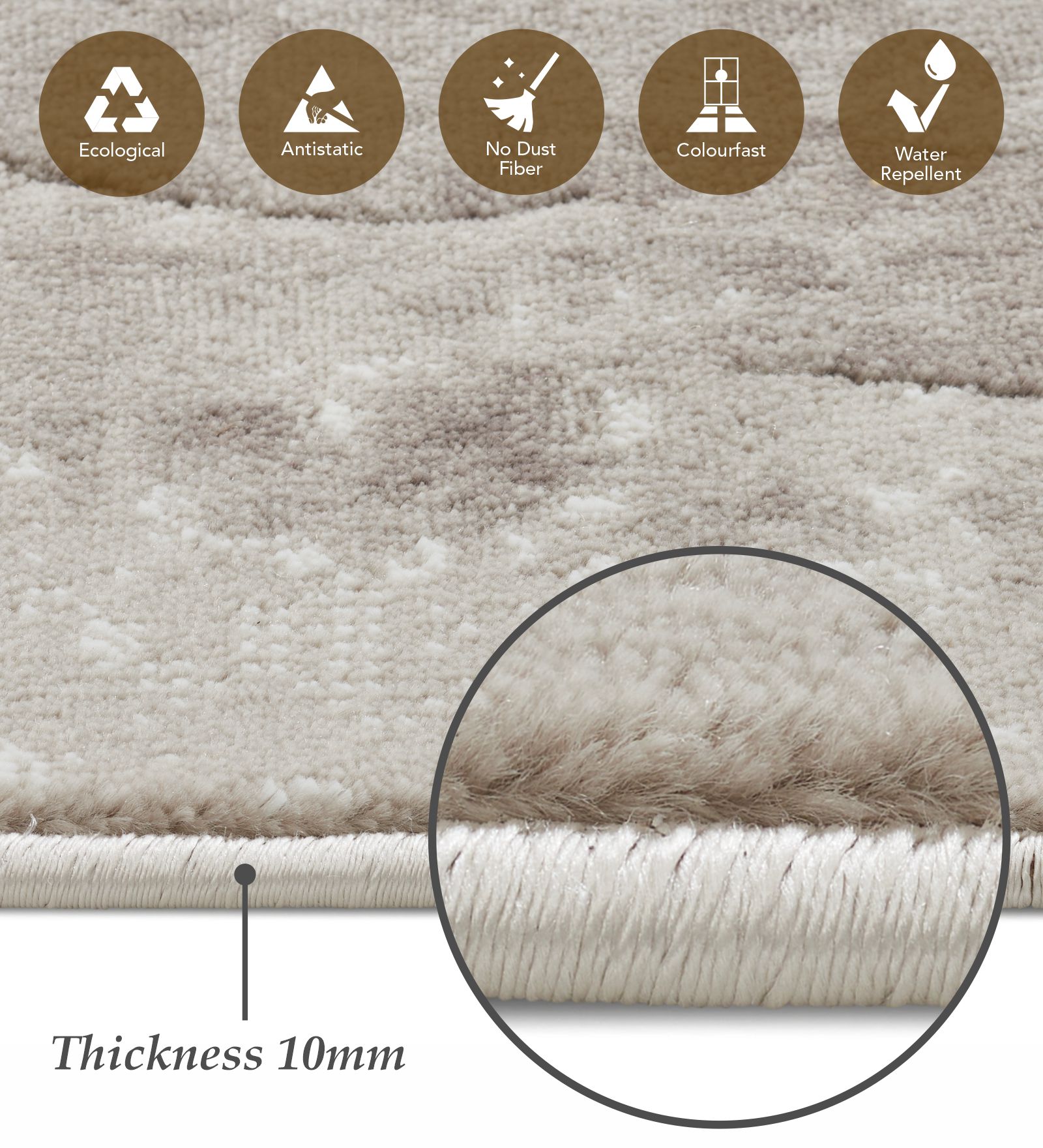 Flamme Polypropylene Abstract Runner Multi