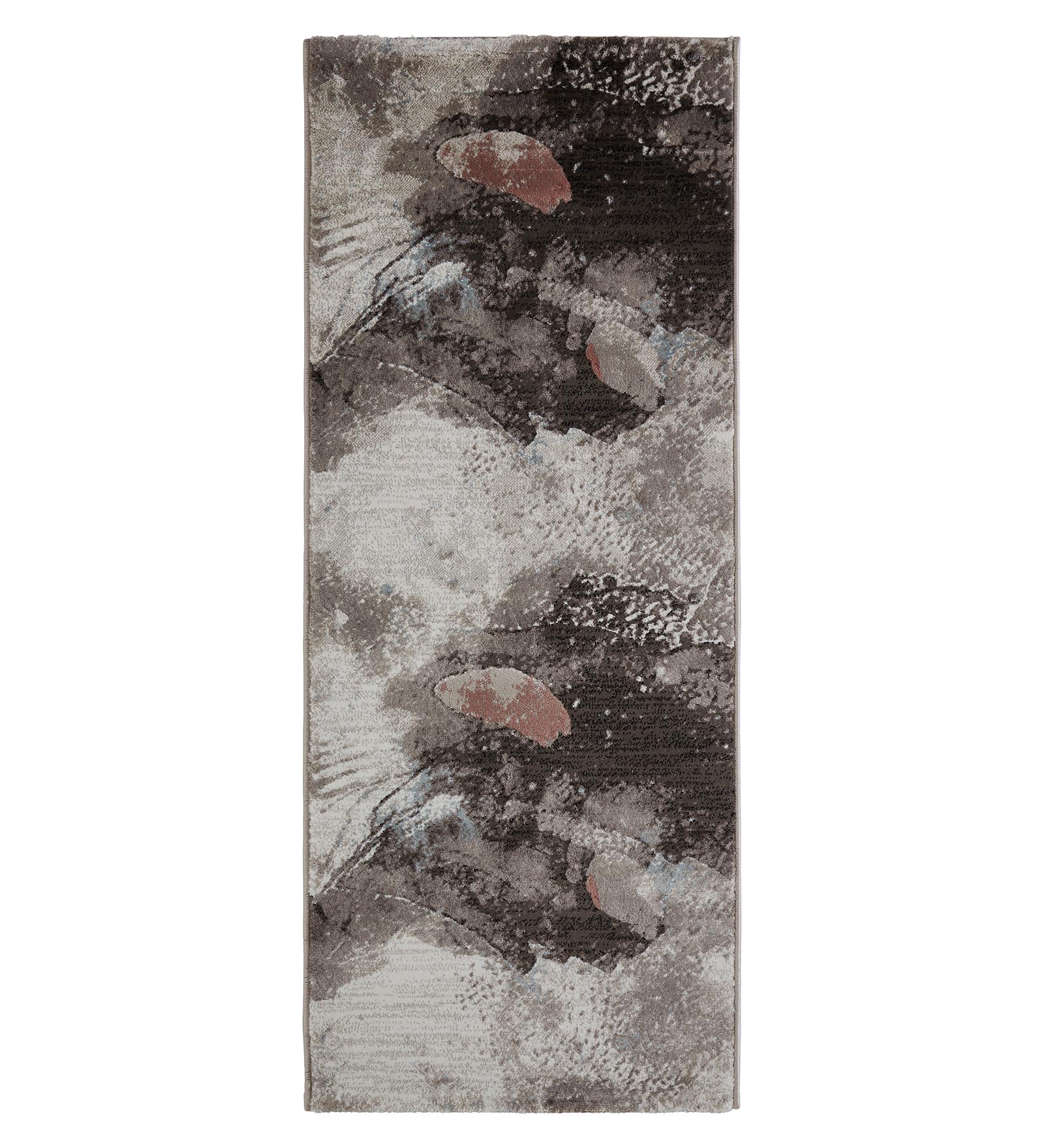 Flamme Polypropylene Abstract Runner Cream and Brown