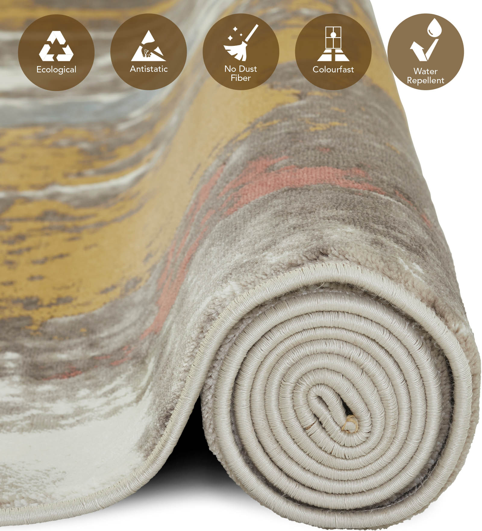 Flamme Polypropylene Abstract Carpet Multi