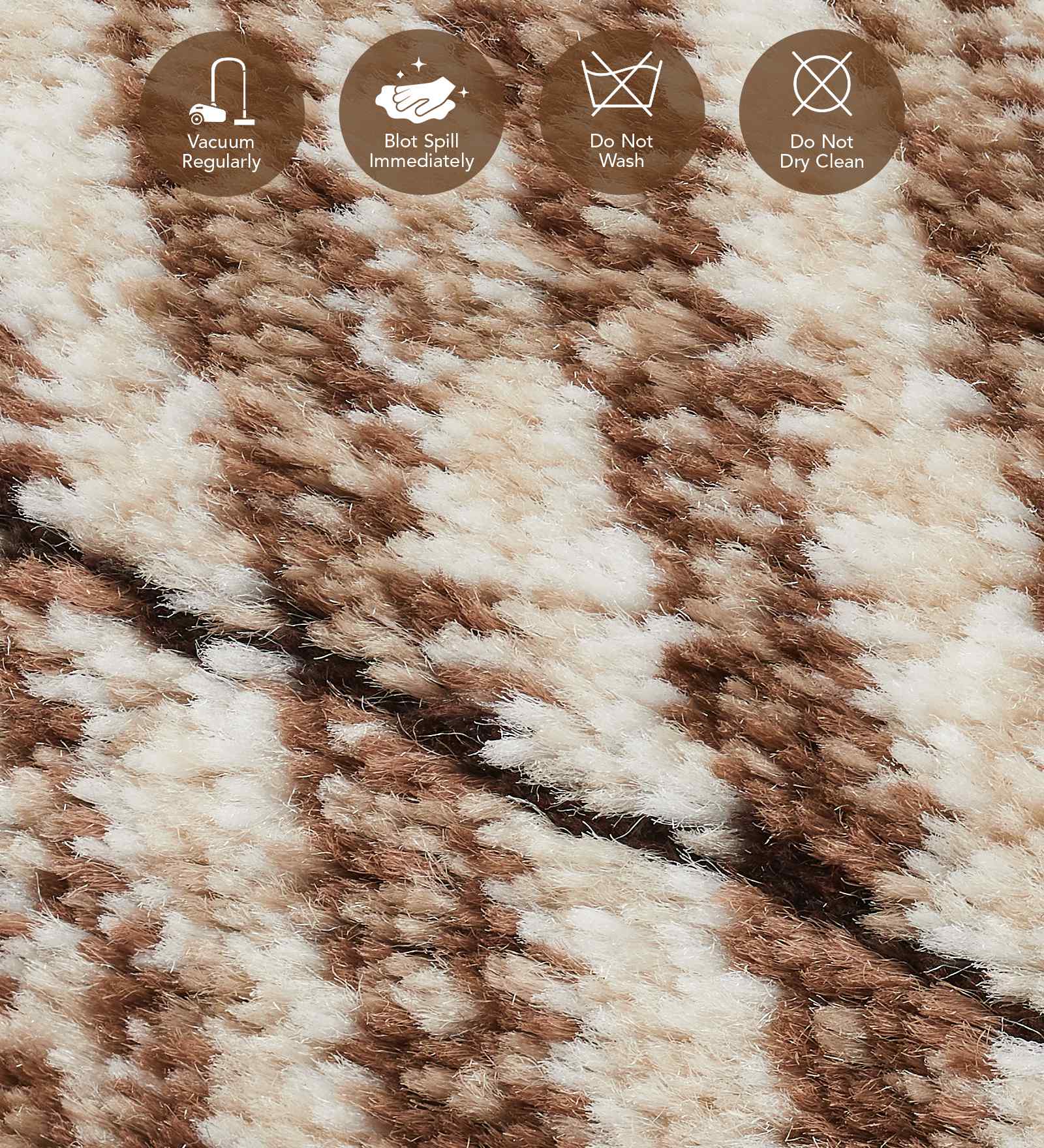 Genious Machine Made Runner Brown and Beige