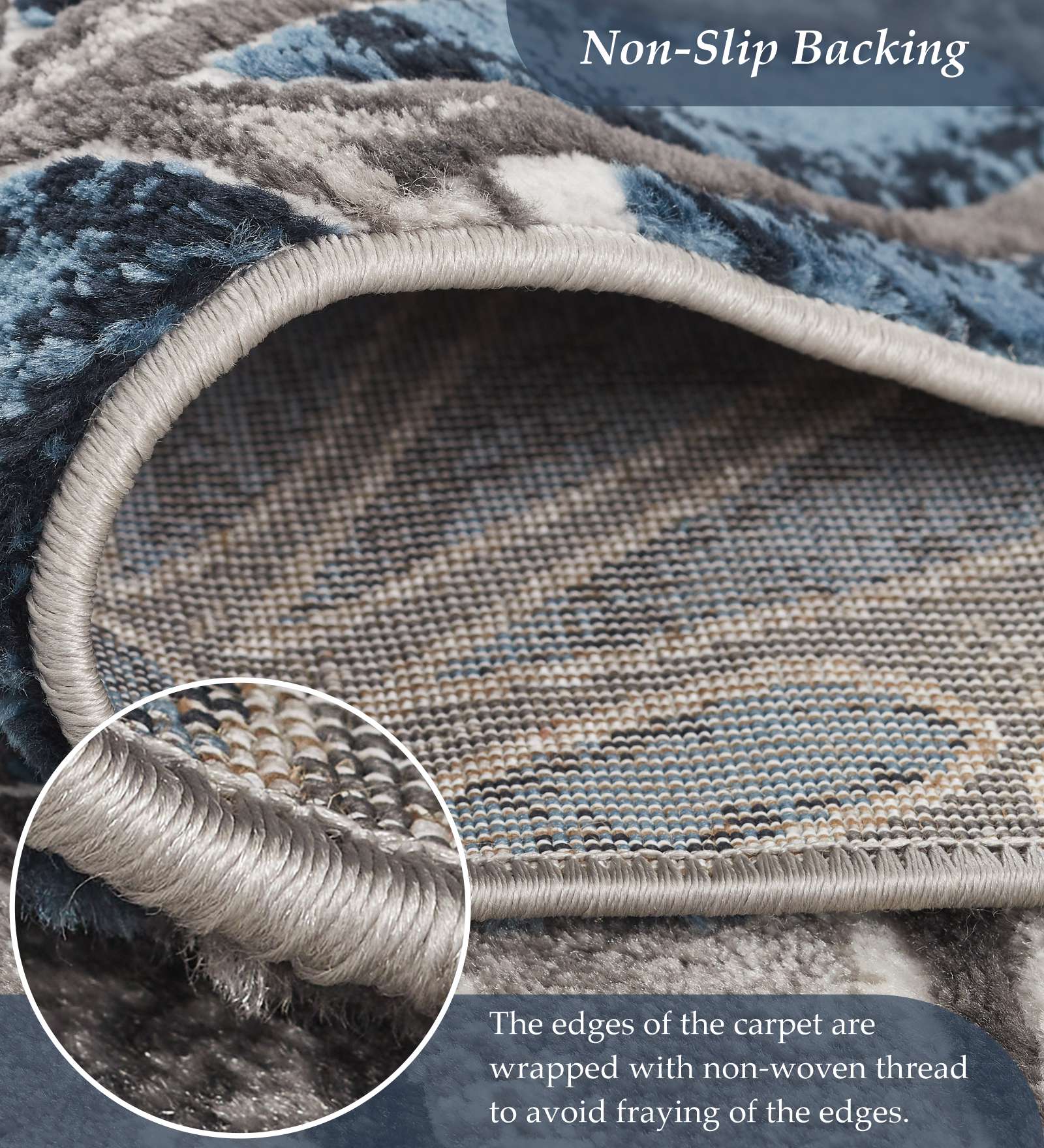 Genious Machine Made Runner Blue and Grey