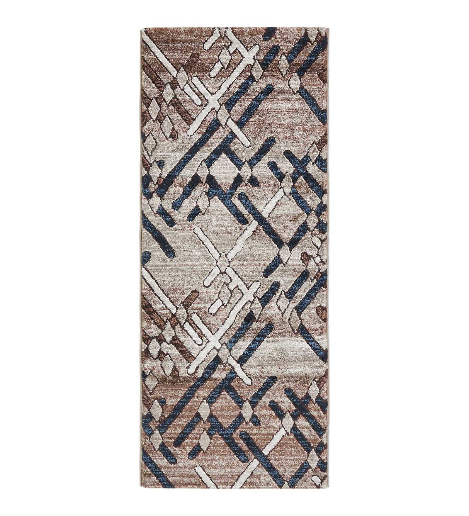 Genious Machine Made Runner Navy and Brown