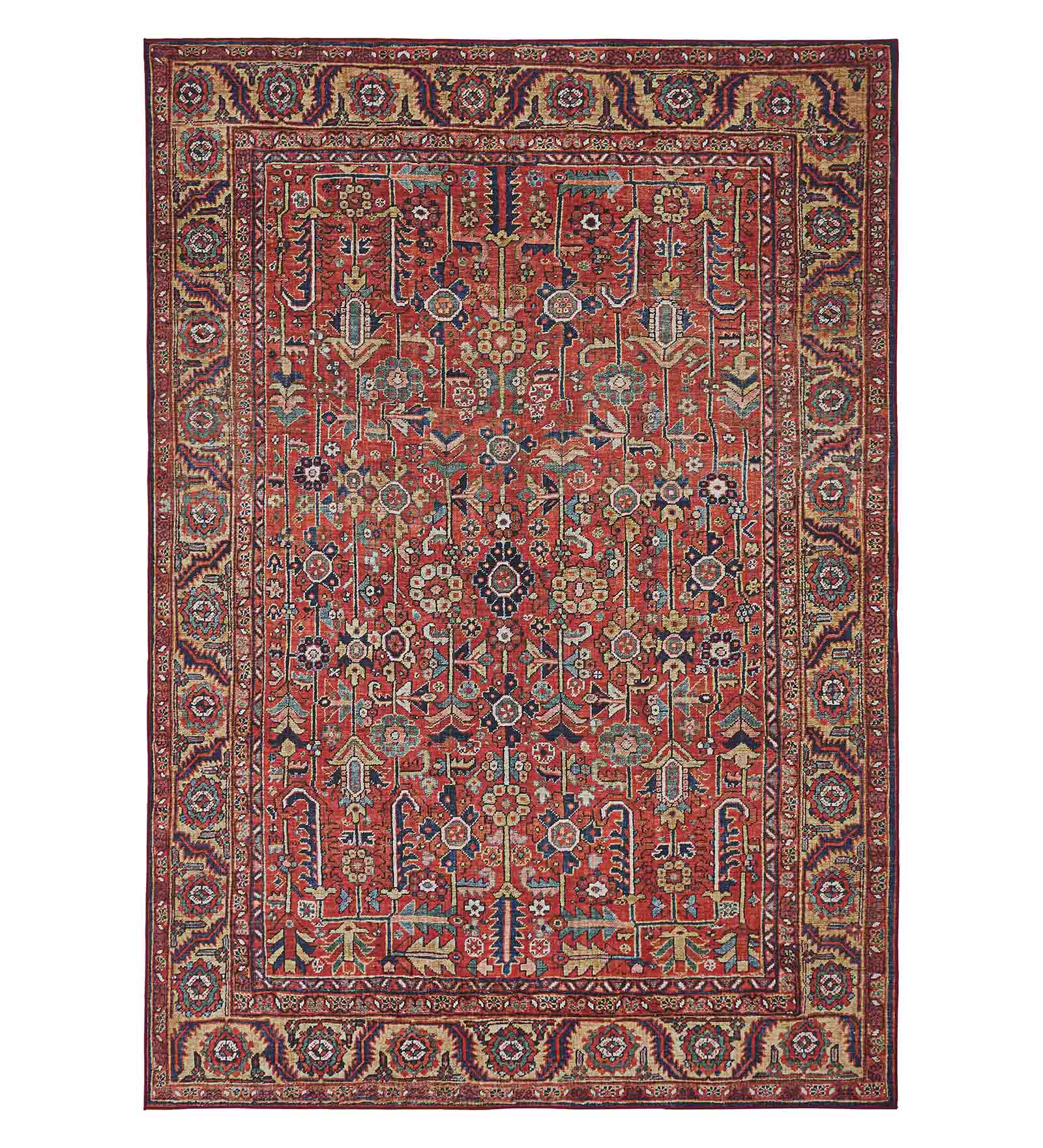 Pop Classical Carpet Rust and Beige