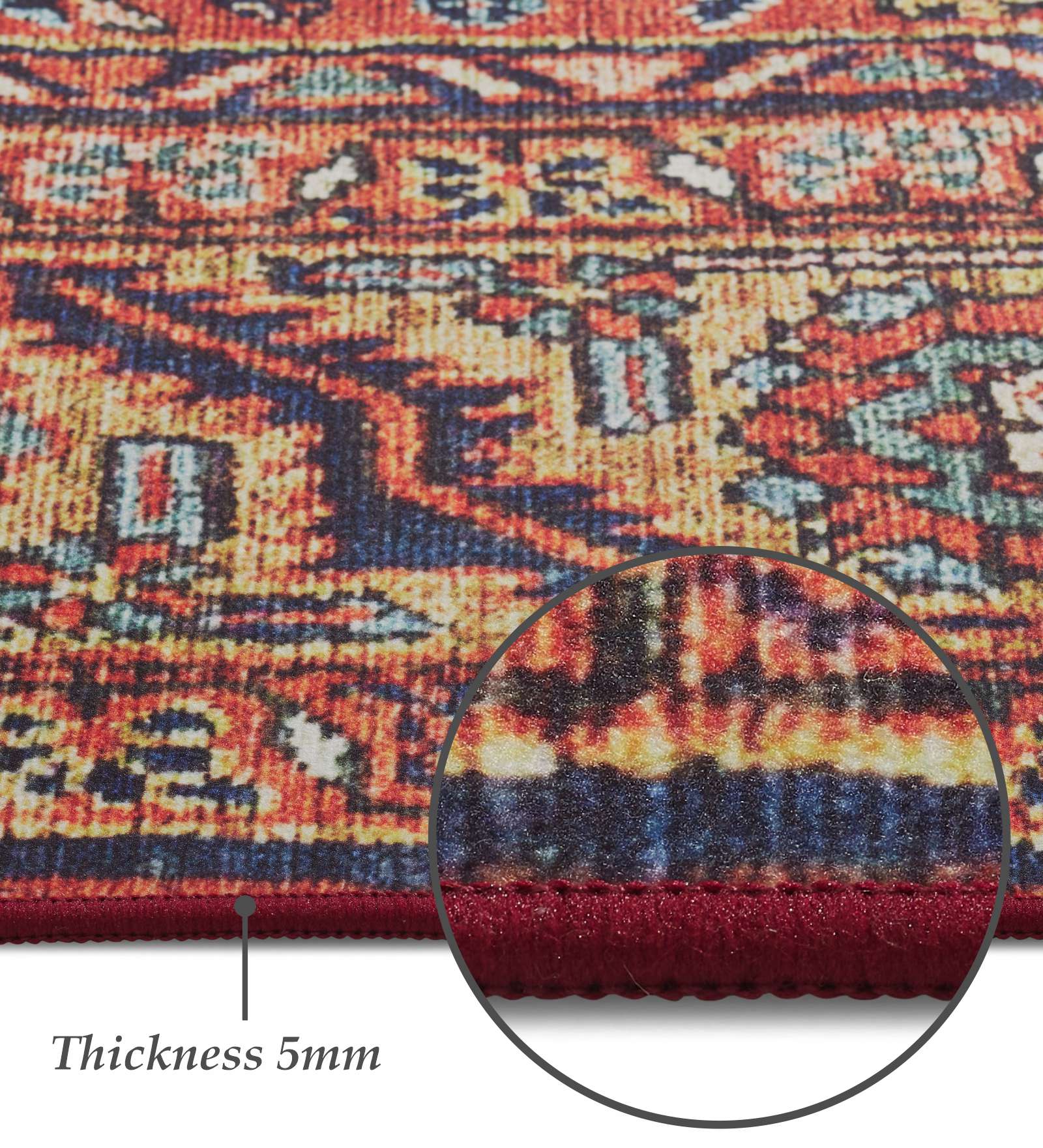 Pop Classical Carpet Rust and Beige