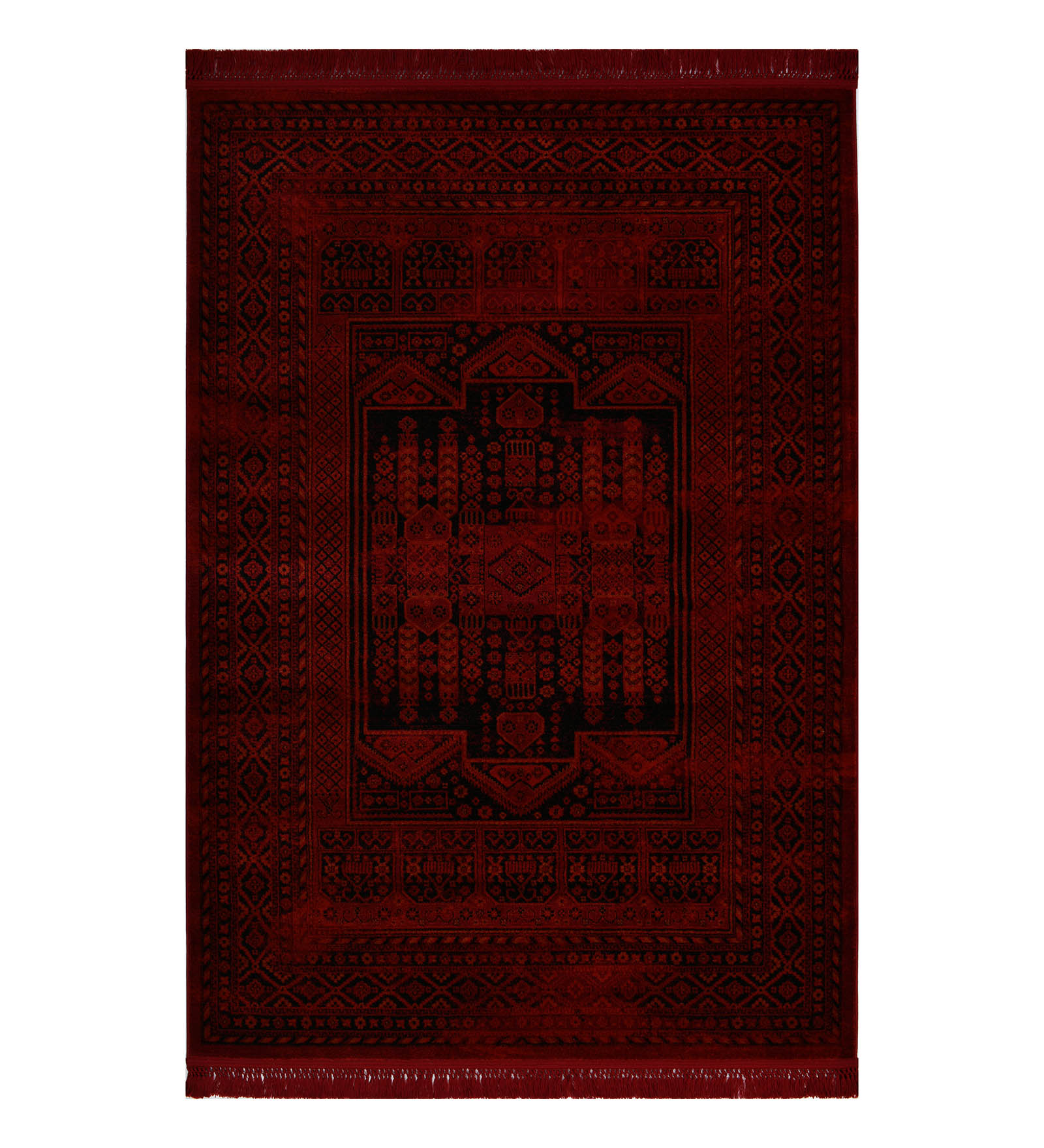 Afghan Classical Machine Made Carpet Red