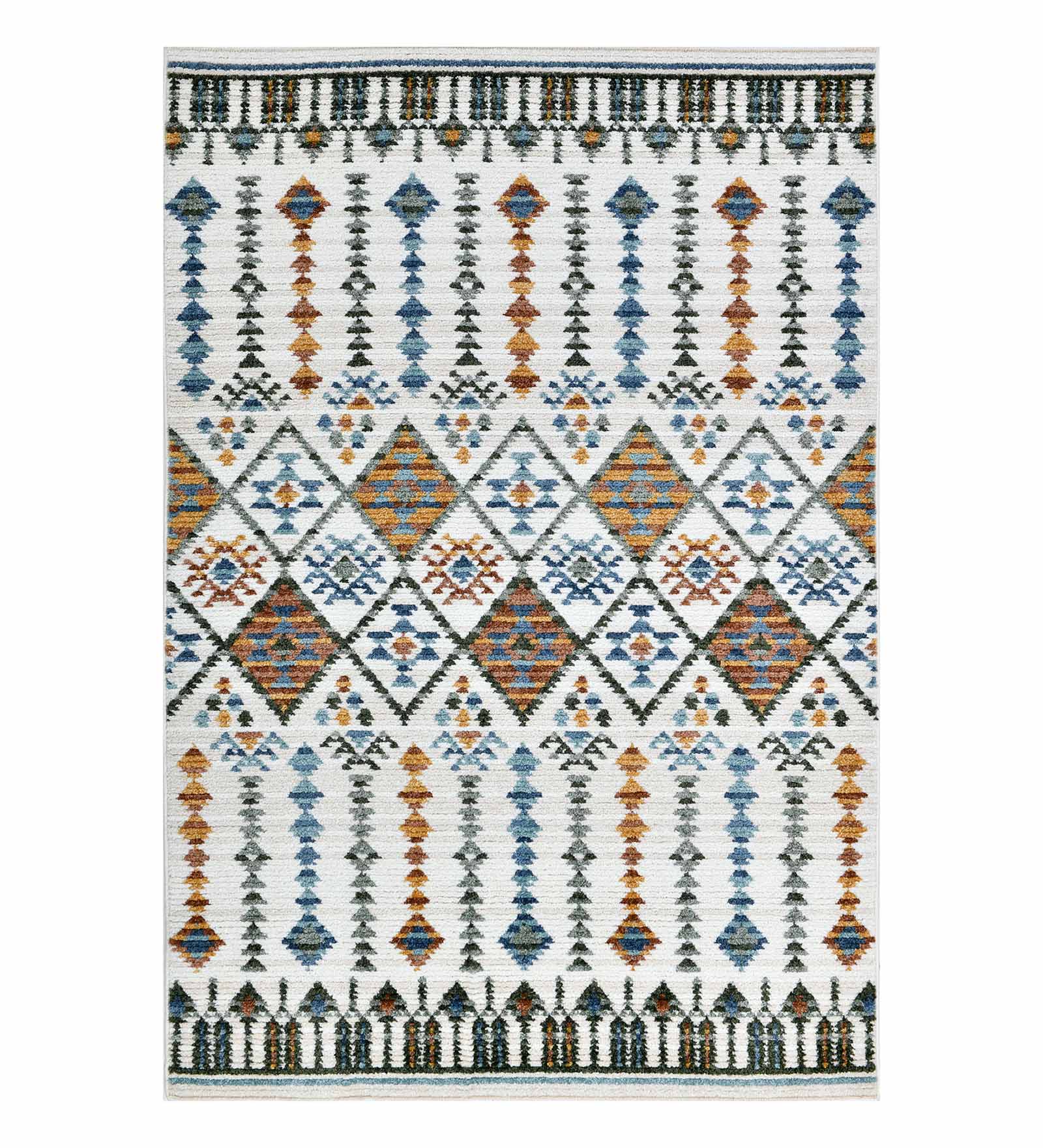 Nepal Neo Classical Machine Made Carpet Cream and Rust