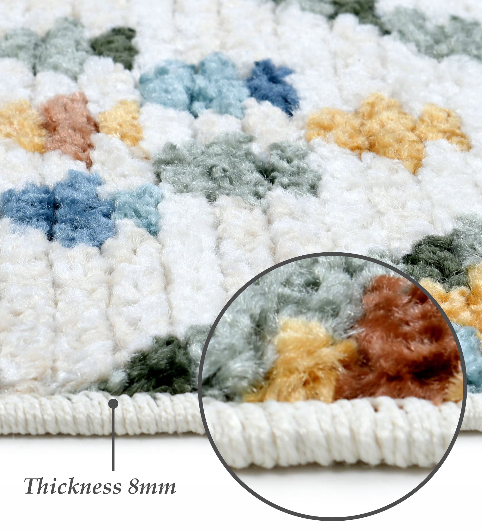 Nepal Neo Classical Machine Made Carpet Cream and Rust