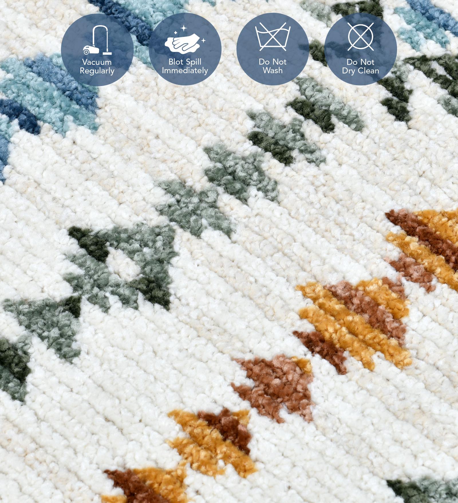 Nepal Neo Classical Machine Made Carpet Cream and Rust