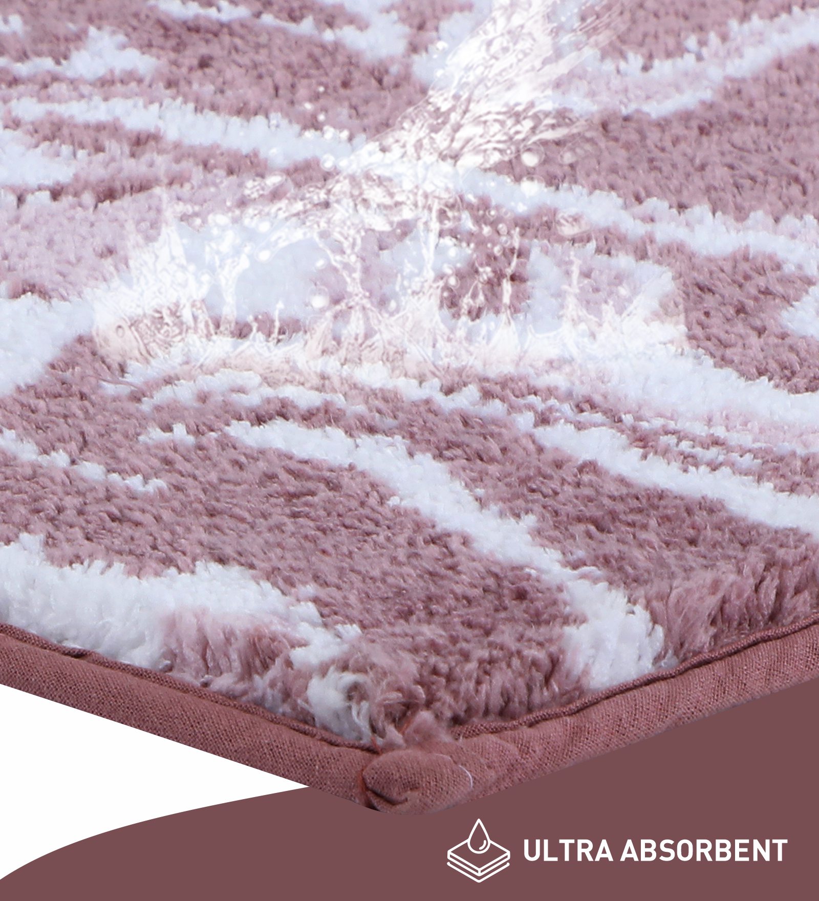 Onyx Anti-skid Super Soft Bath Mat Mouve