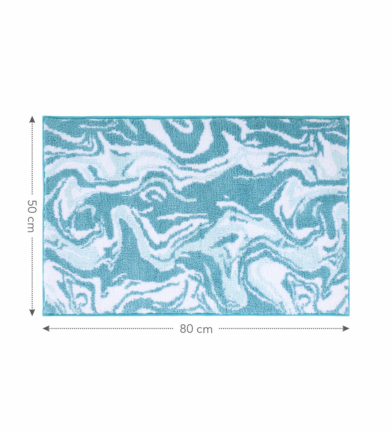 Onyx Anti-skid Super Soft Bath Mat Aqua