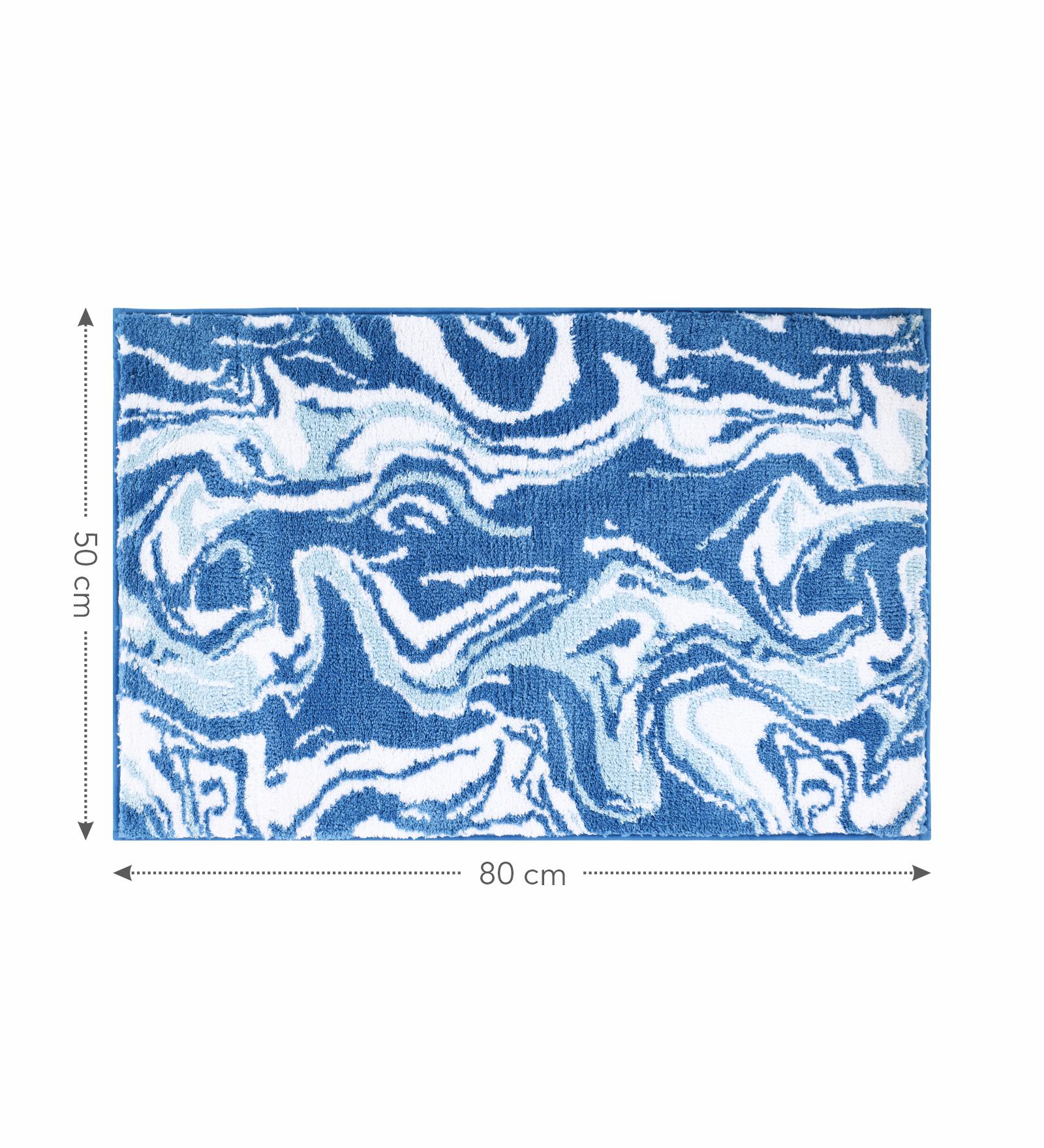 Onyx Anti-skid Super Soft Bath Mat Blue