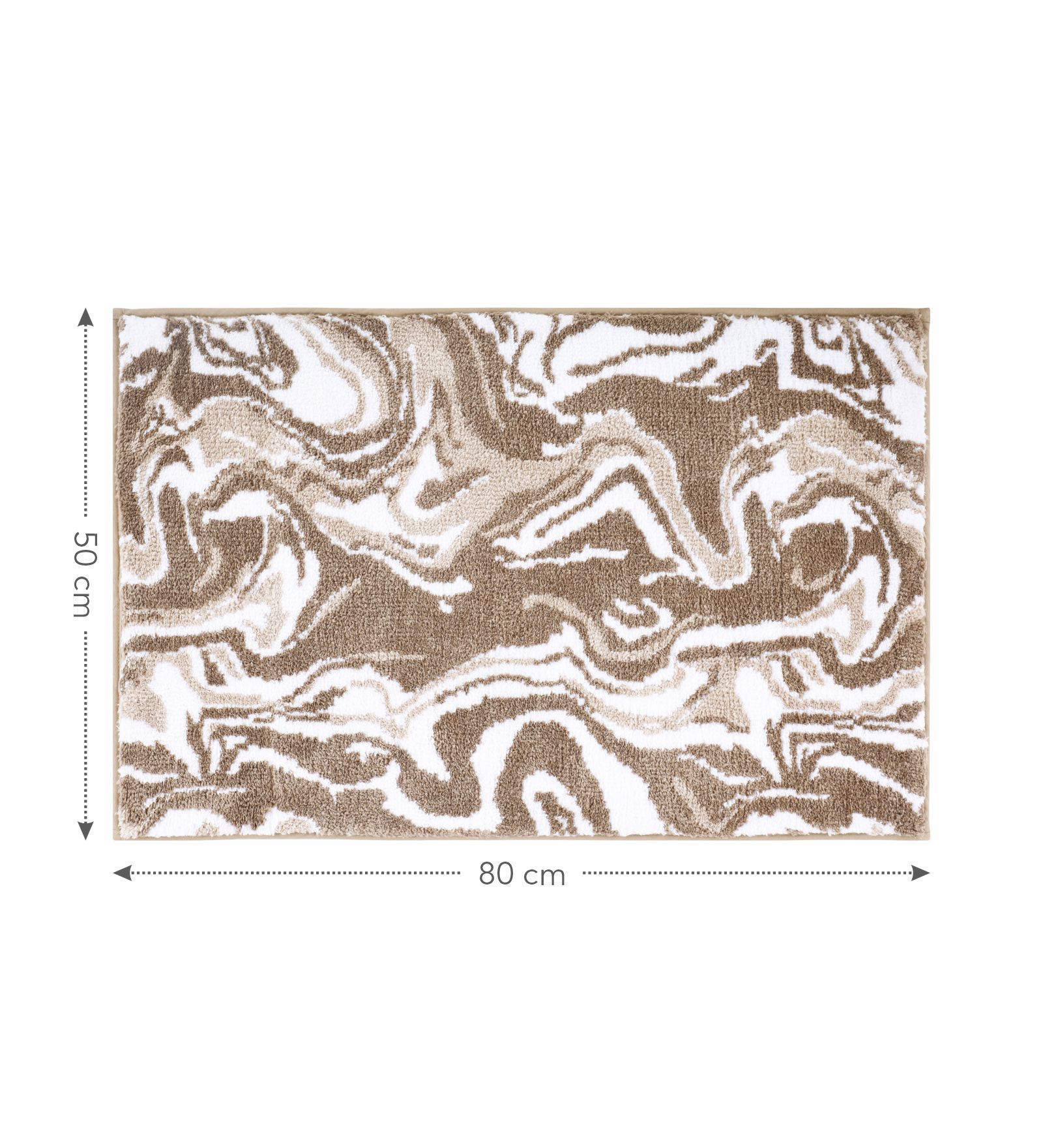 Onyx Anti-skid Super Soft Bath Mat Beige