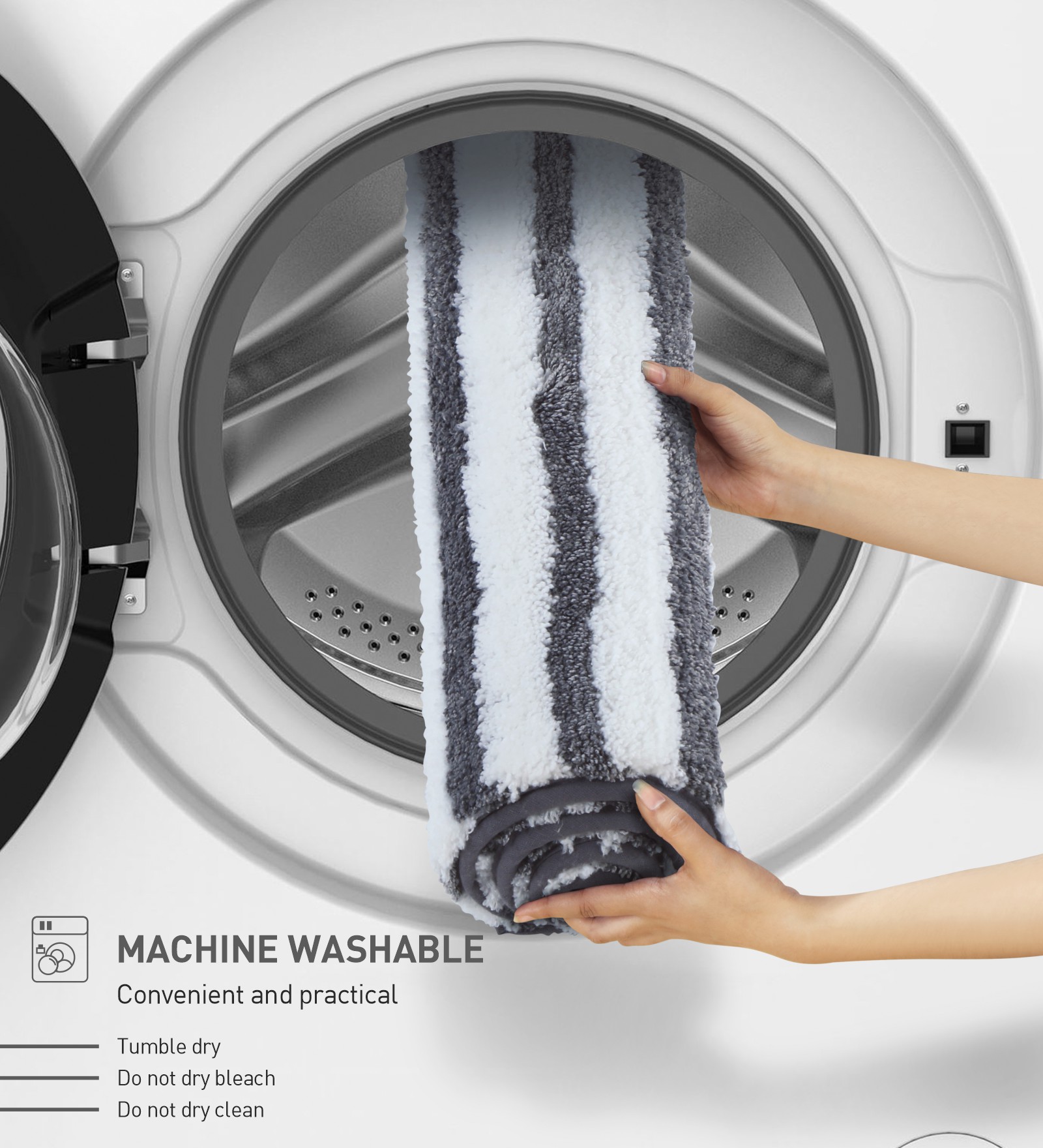 Florence Quick Dry Super soft Bath Mat Grey