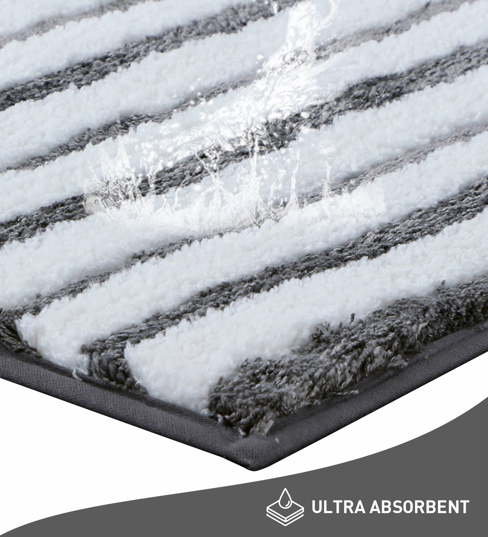 Florence Quick Dry Super soft Bath Mat Grey