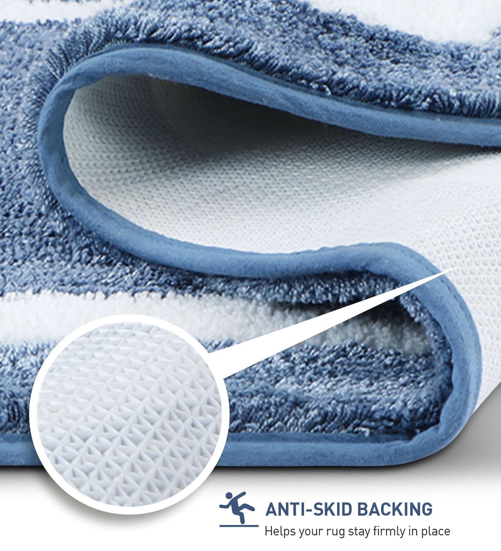 Florence Quick Dry Super soft Bath Mat Blue