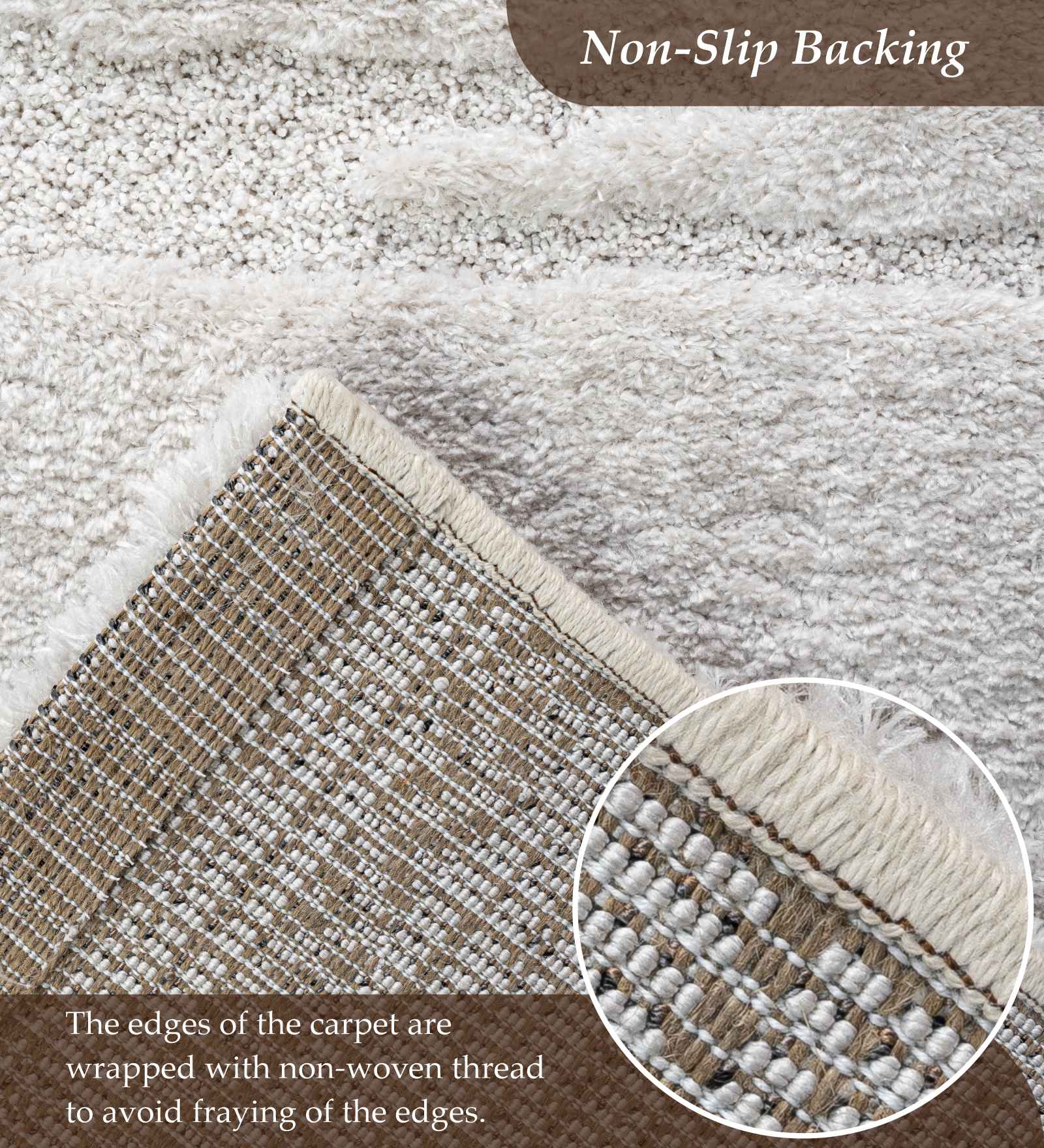 Limba Abstract Machine Made Carpet Cream