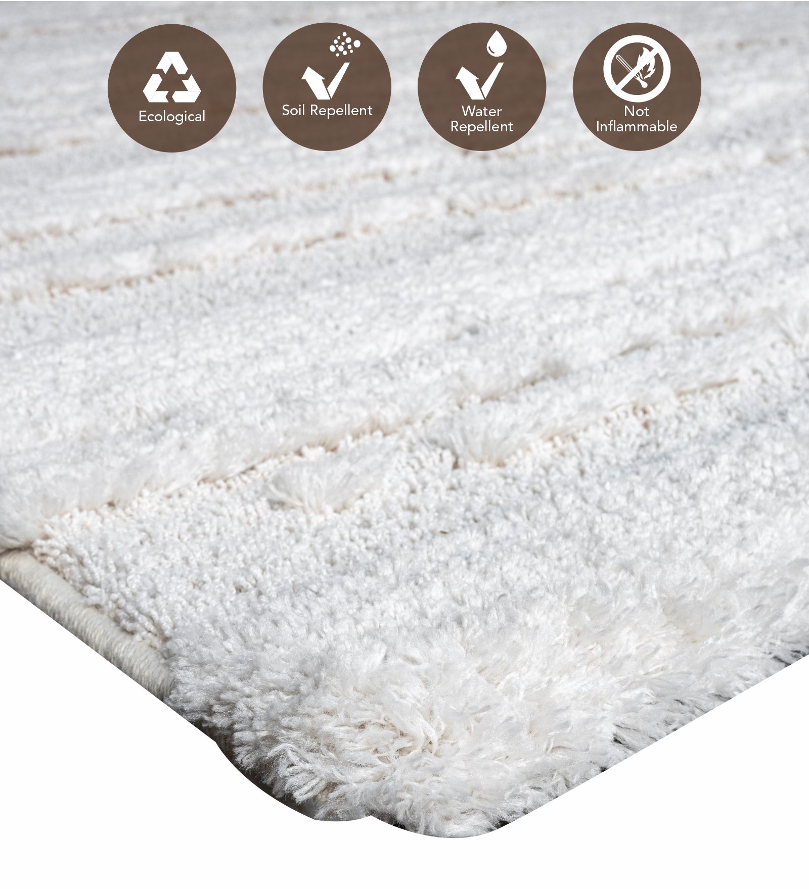 Limba Abstract Machine Made Carpet Cream