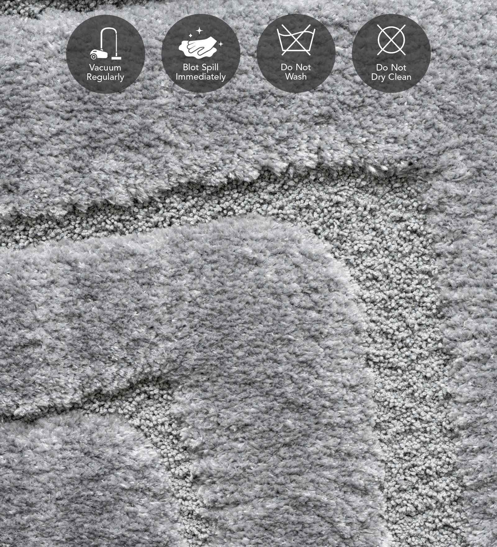 Limba Abstract Machine Made Carpet Grey