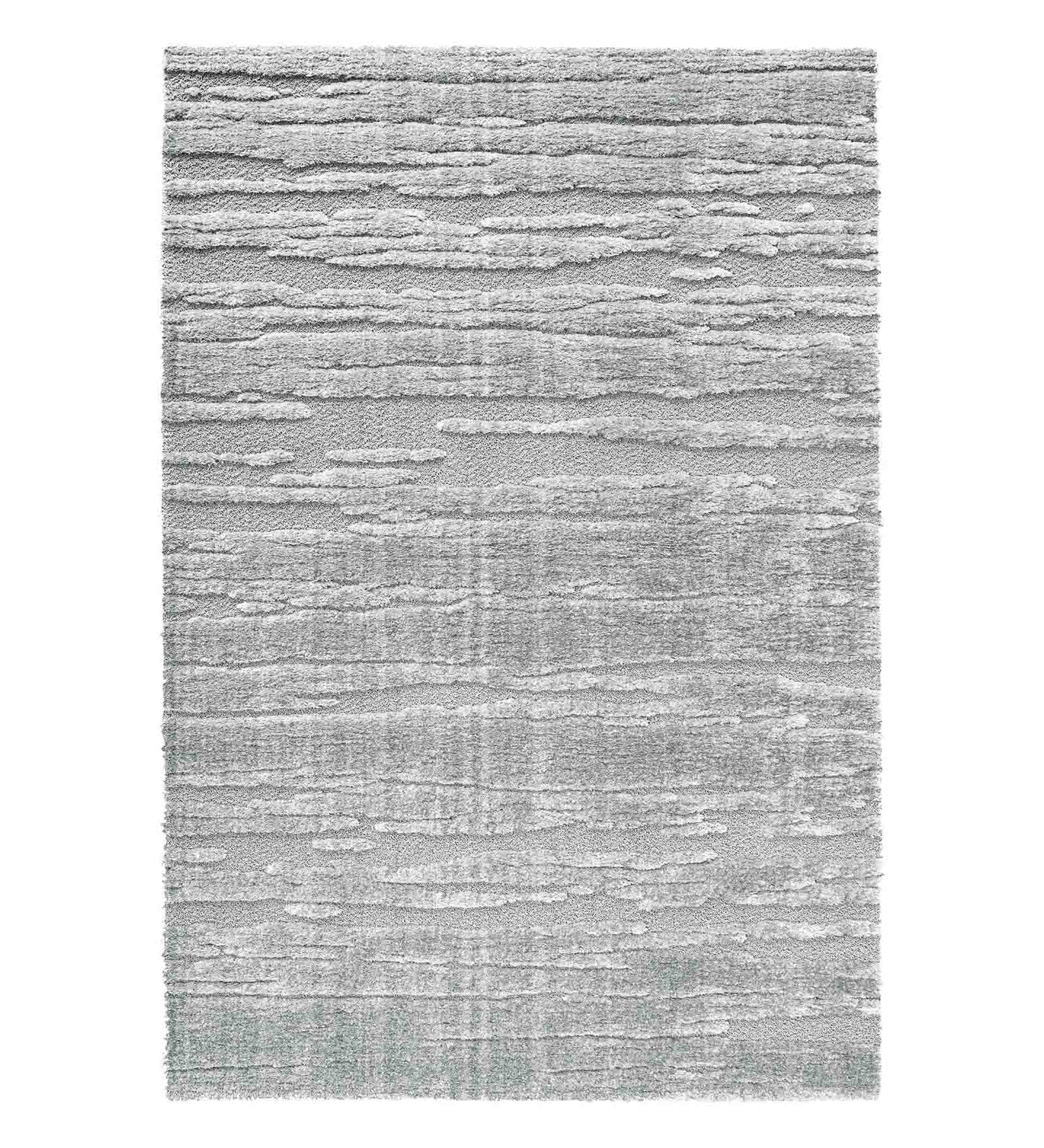 Limba Abstract Machine Made Carpet Grey