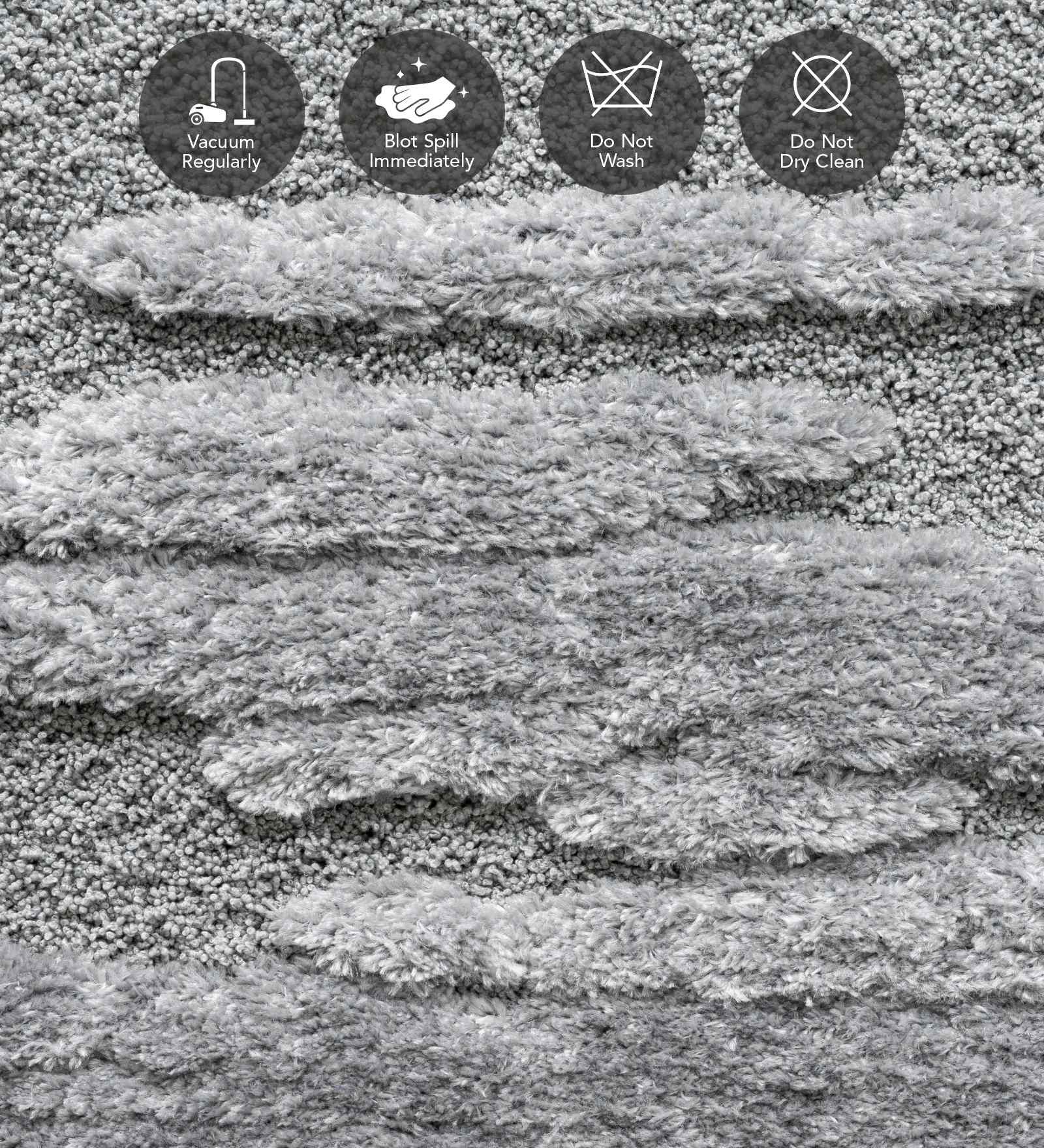 Limba Abstract Machine Made Carpet Grey