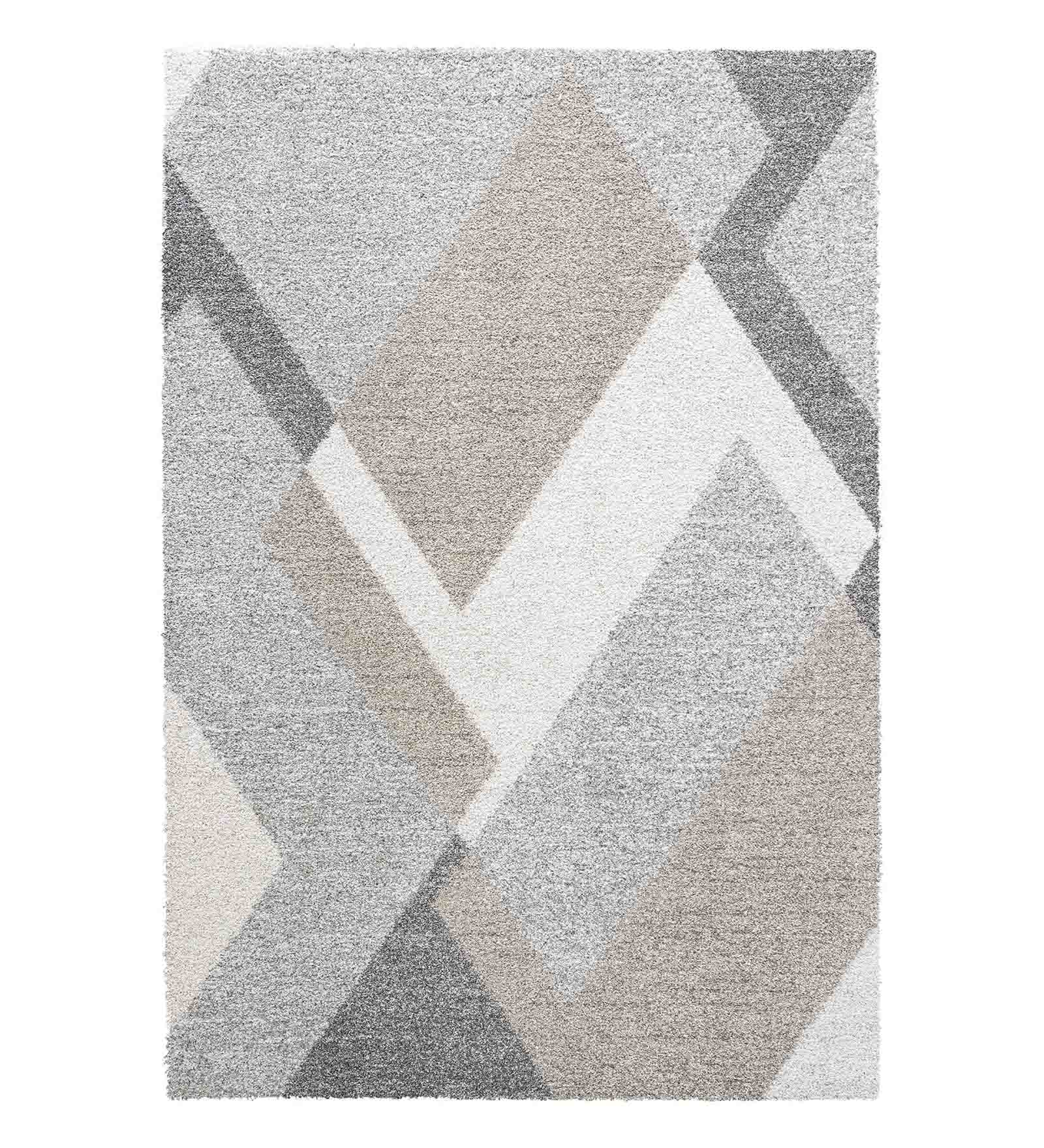 Mehari Polypropylene Shaggy Carpet Grey