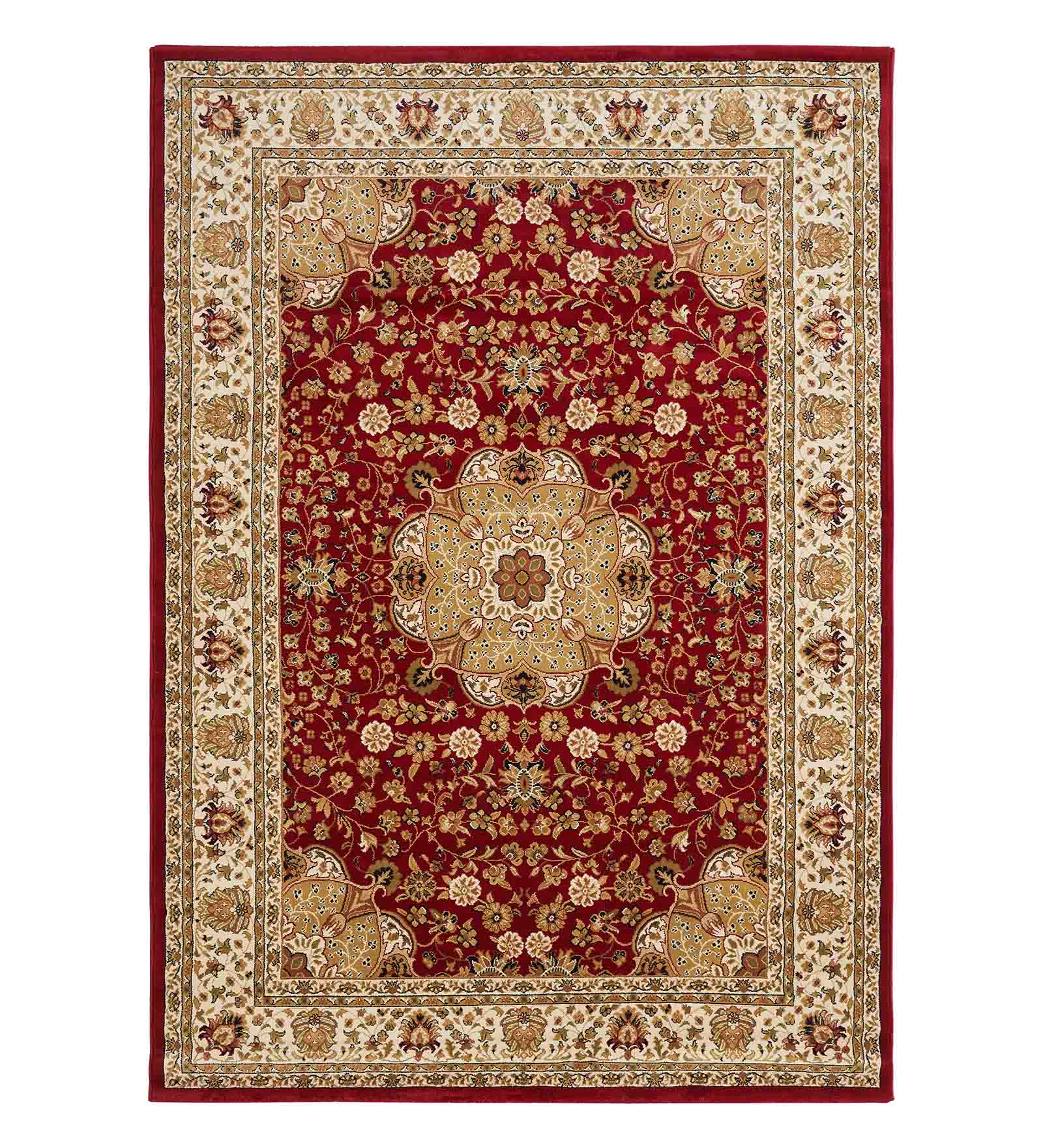 Esfahan Classical Machine Made Carpet Maroon