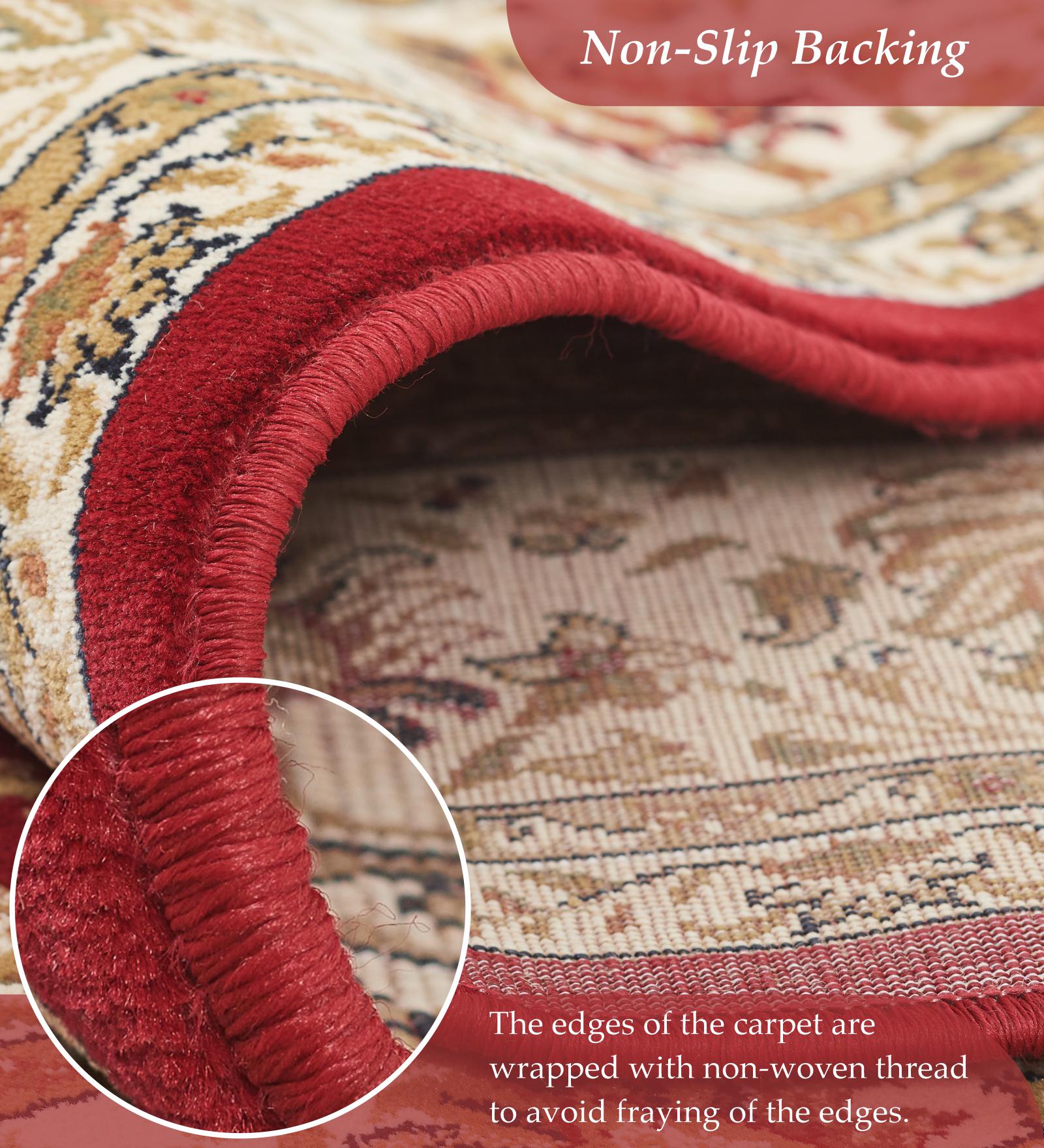 Esfahan Classical Machine Made Carpet Maroon