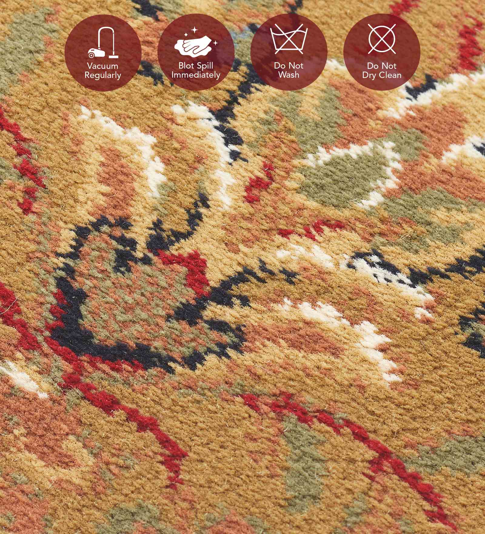 Esfahan Classical Machine Made Carpet Beige and Red