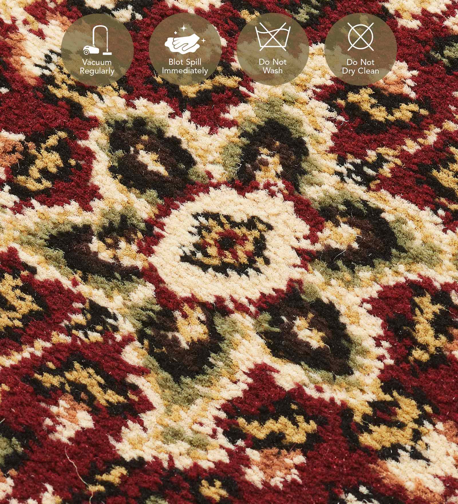 Esfahan Classical Machine Made Carpet Beige and Black