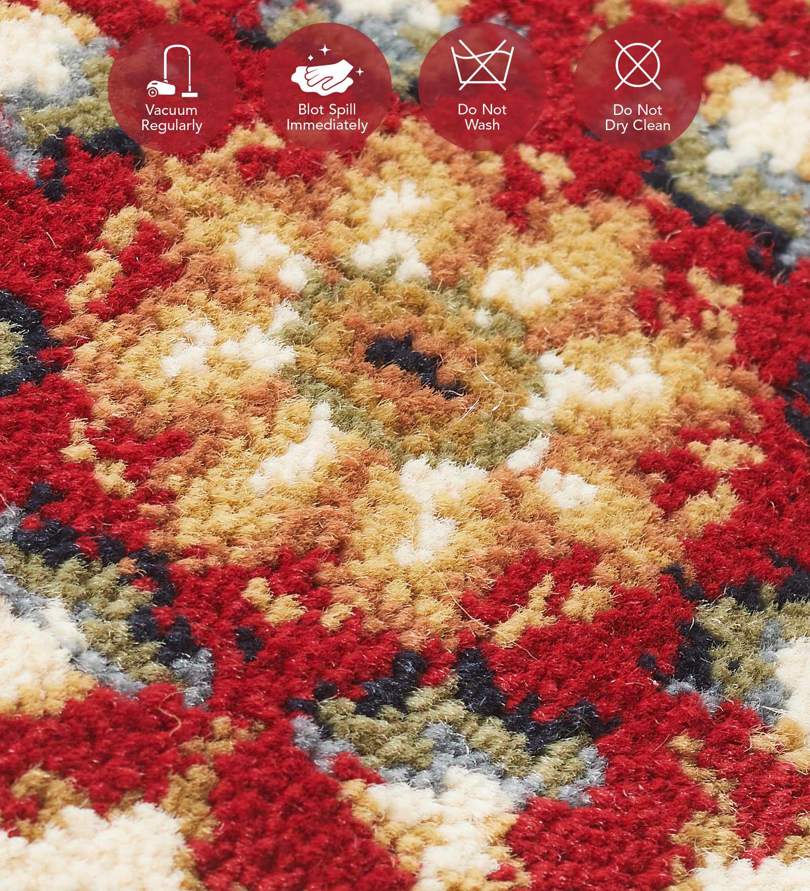 Esfahan Classical Machine Made Carpet Red Beige