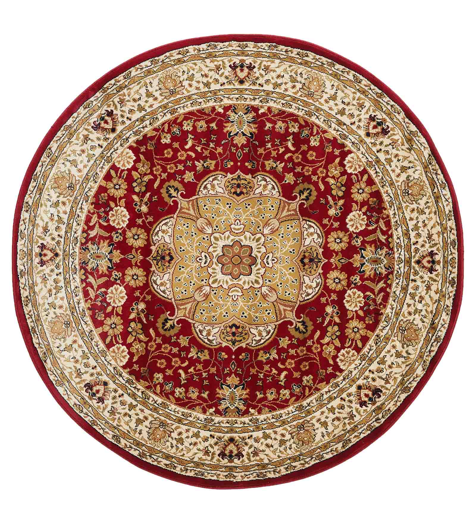 Esfahan Classical Machine Made Carpet Maroon