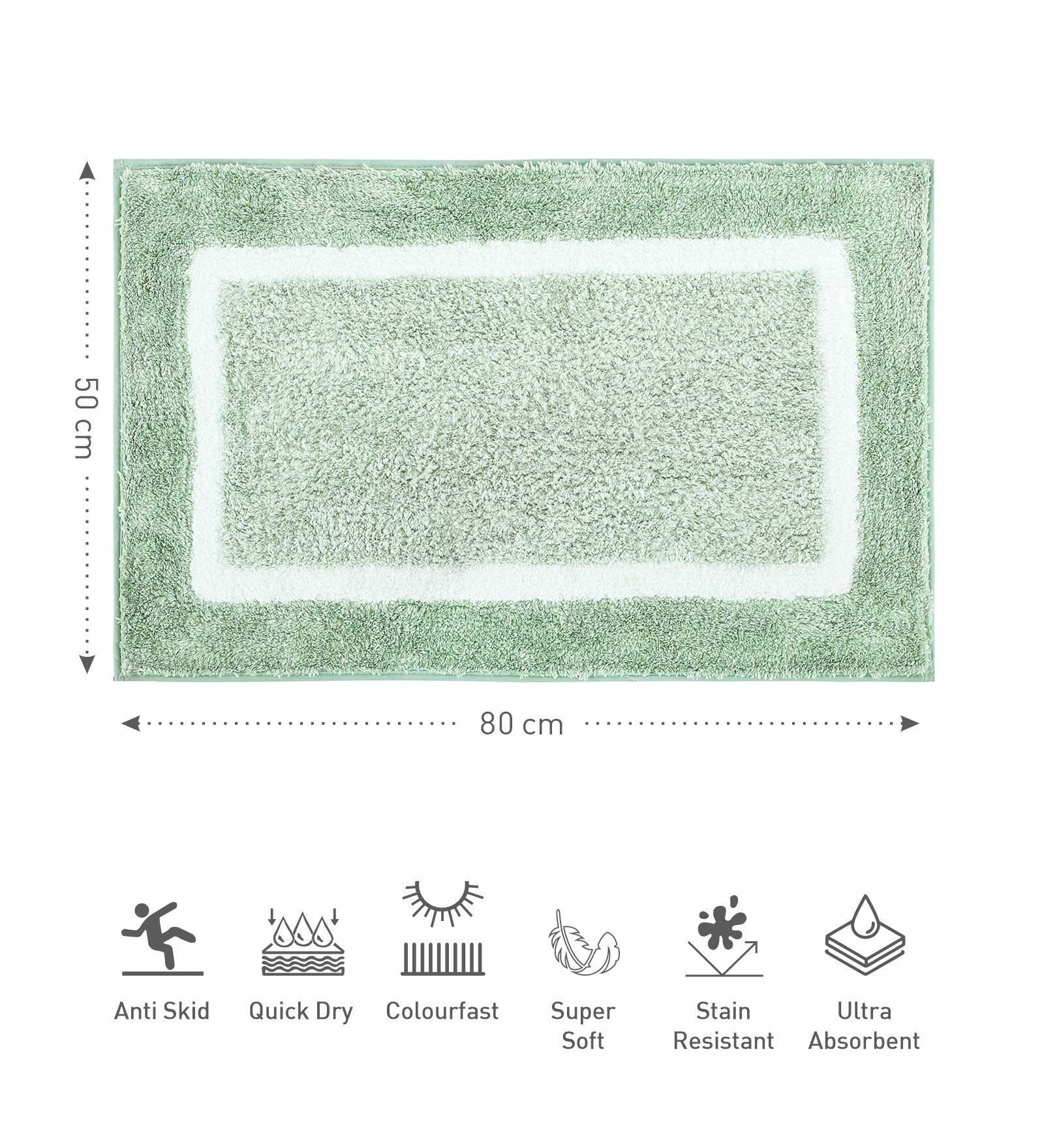 Florence Quick Dry Super soft Bath Mat Lime Green