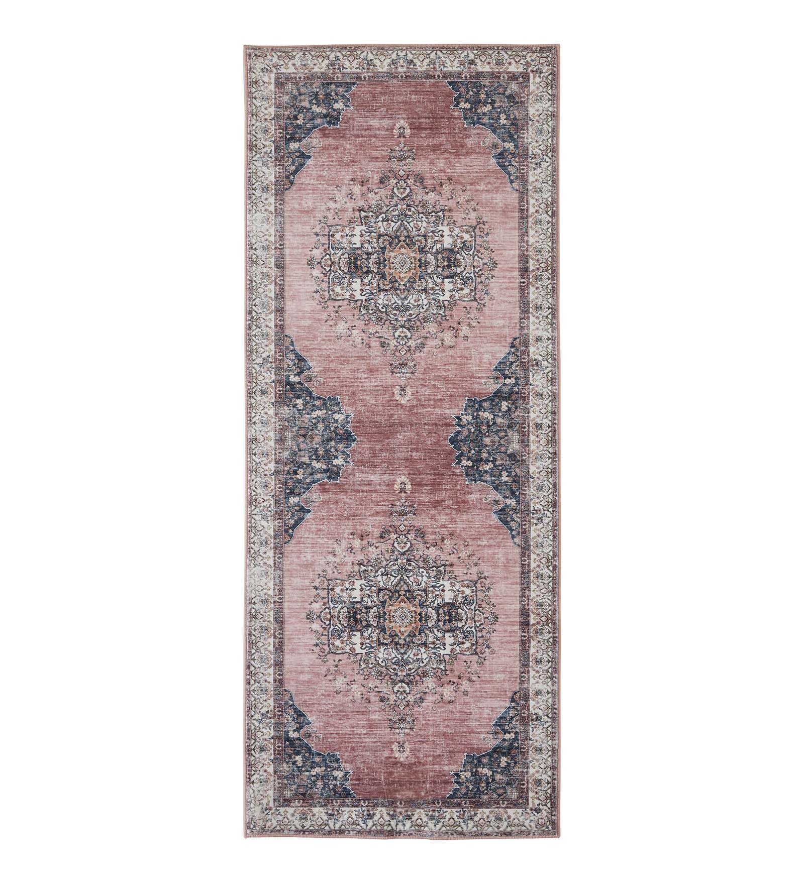 Jura Classical Bedside Runner Brown and Cream