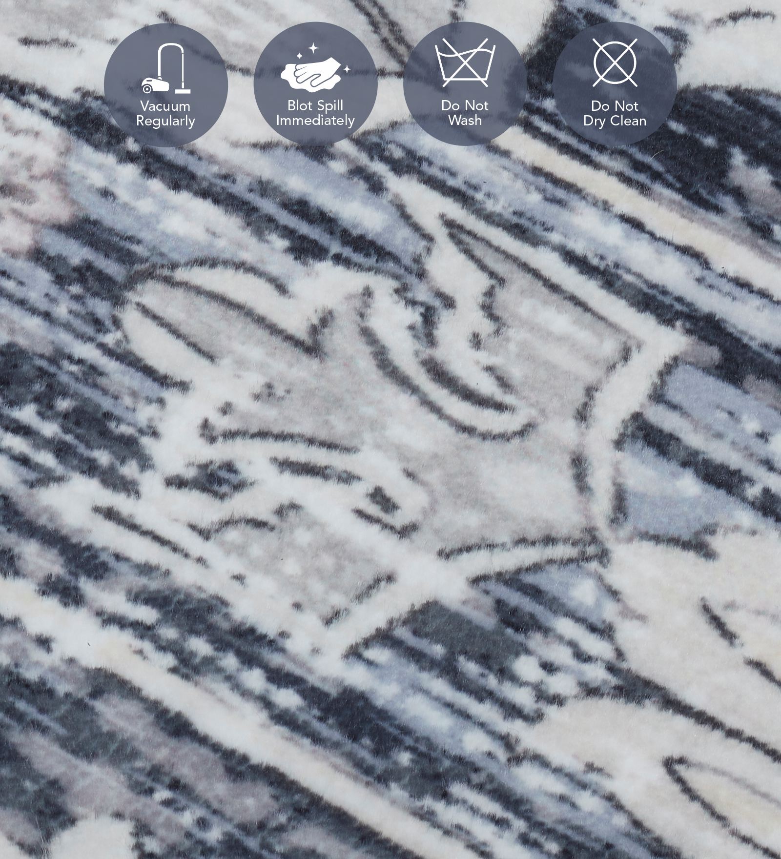 Jura Abstract Bedside Runner Blue and Brown