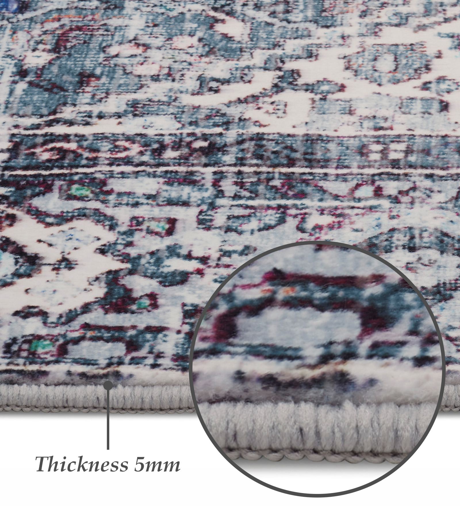 Jura Abstract Carpet Blue and Brown