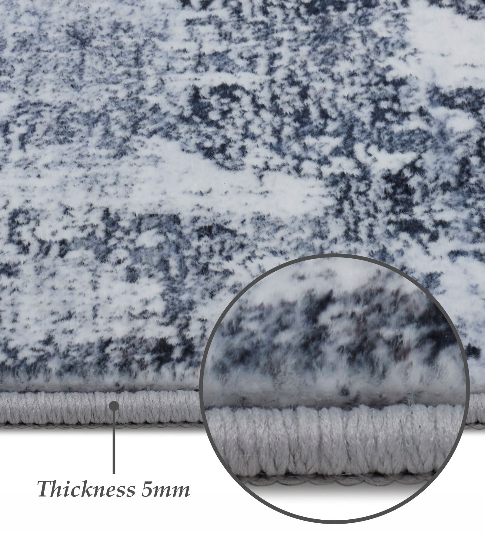 Jura Abstract Carpet Blue and Cream