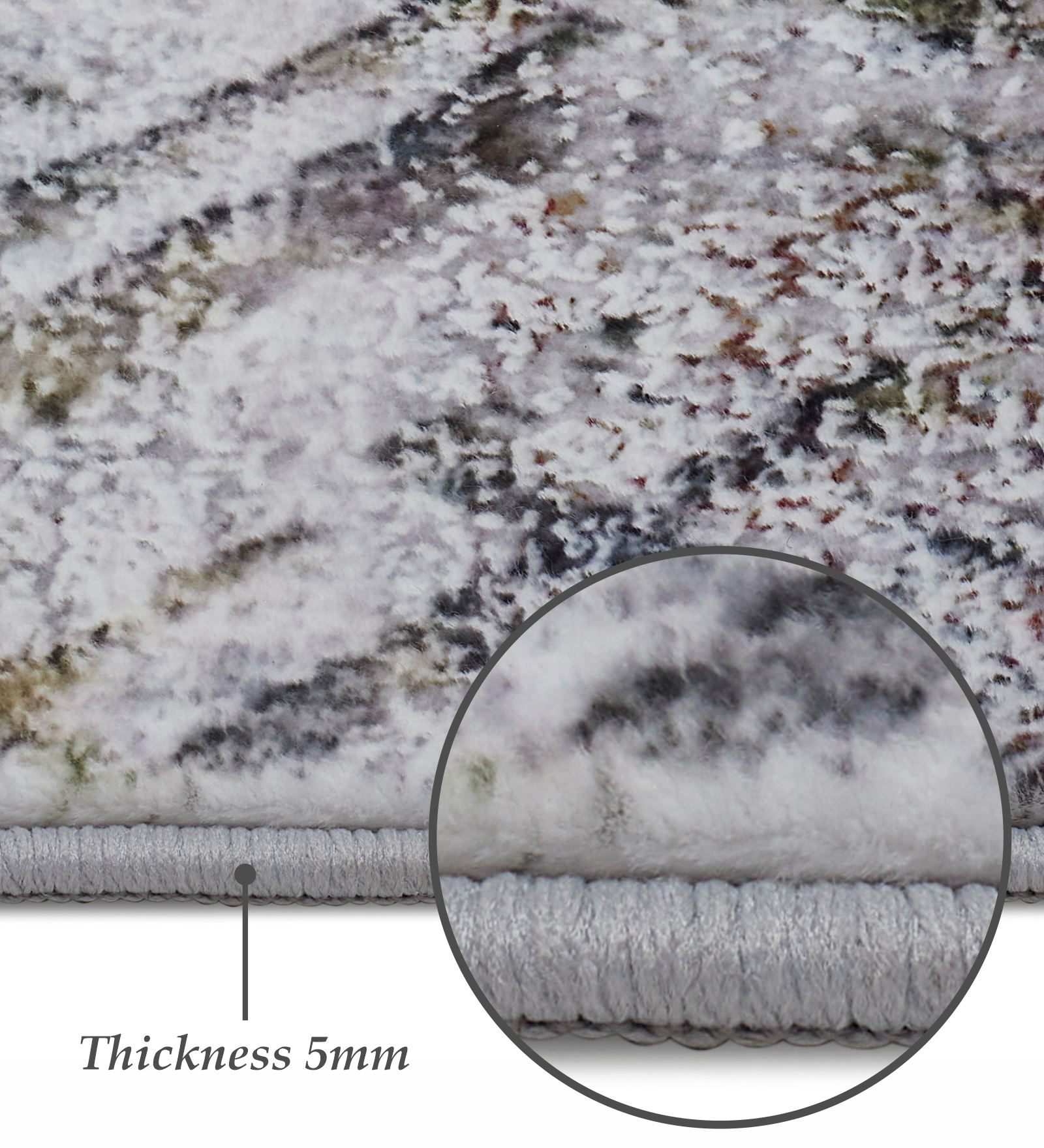 Jura Abstract Carpet Grey and Olive