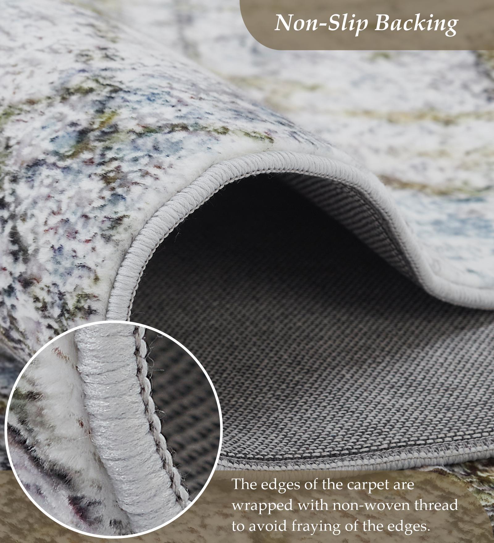 Jura Abstract Carpet Grey and Olive