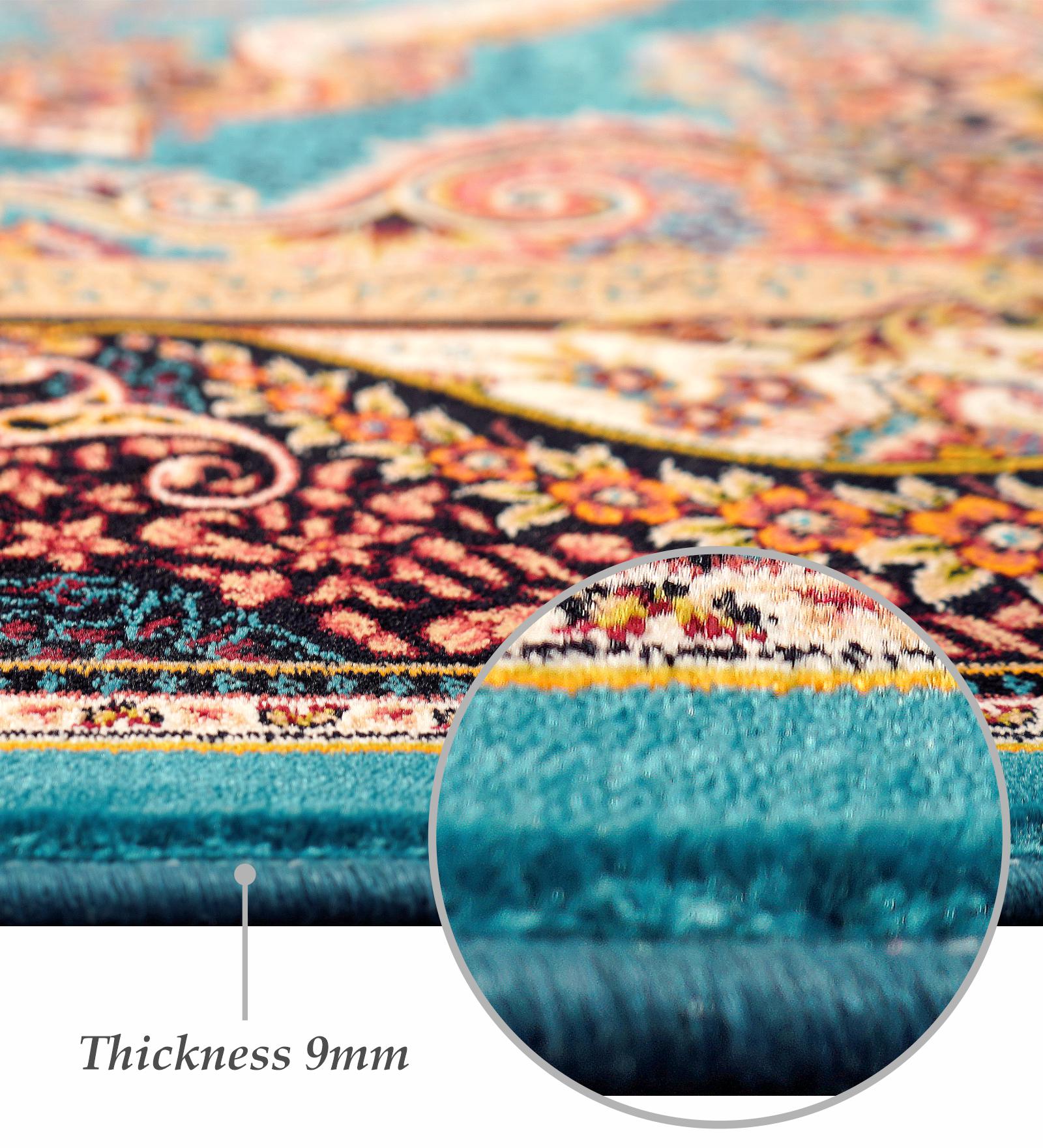 Shiraz 2 Classical Carpet Blue and Cream