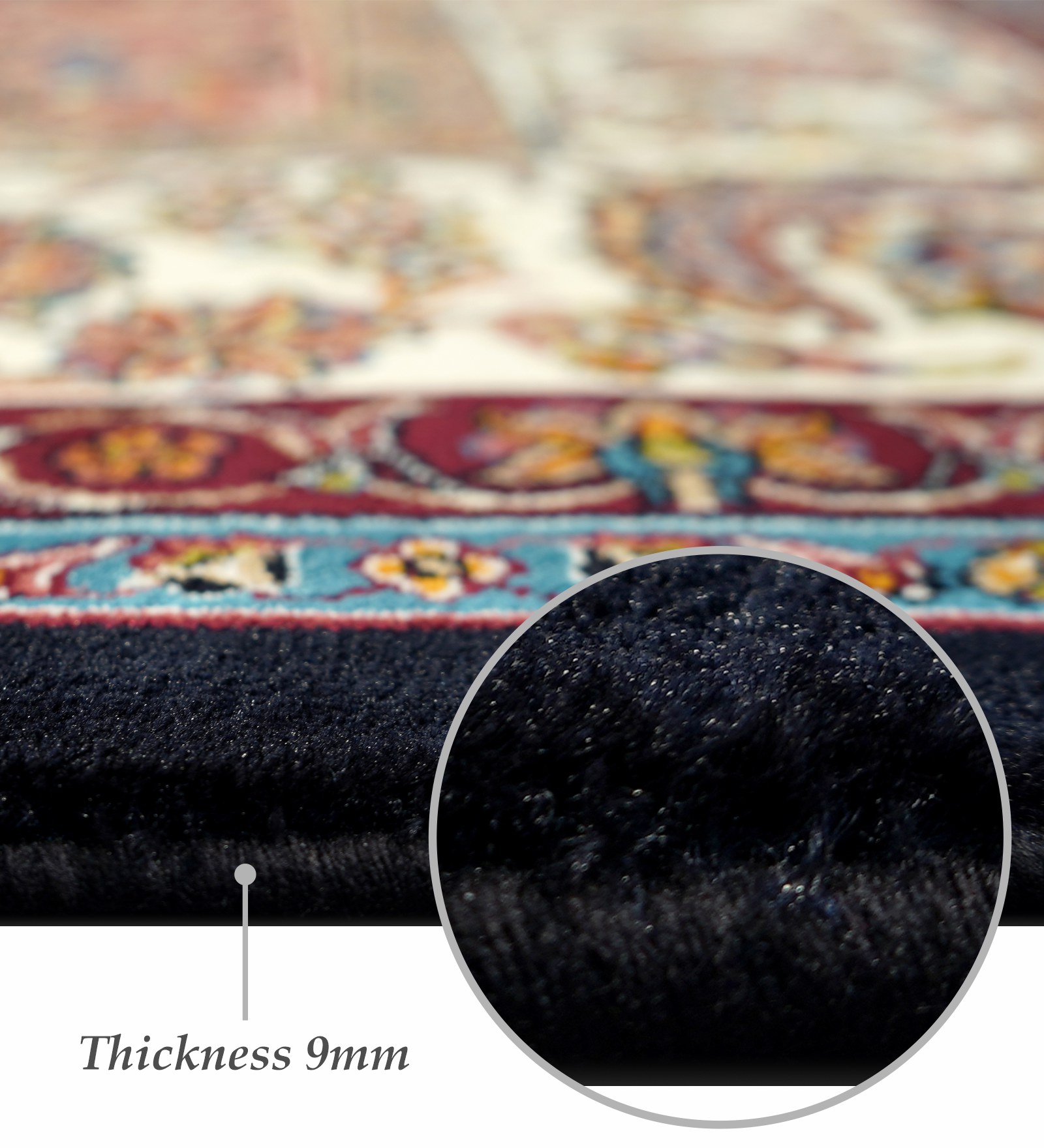 Shiraz 2 Classical Carpet Black and Cream