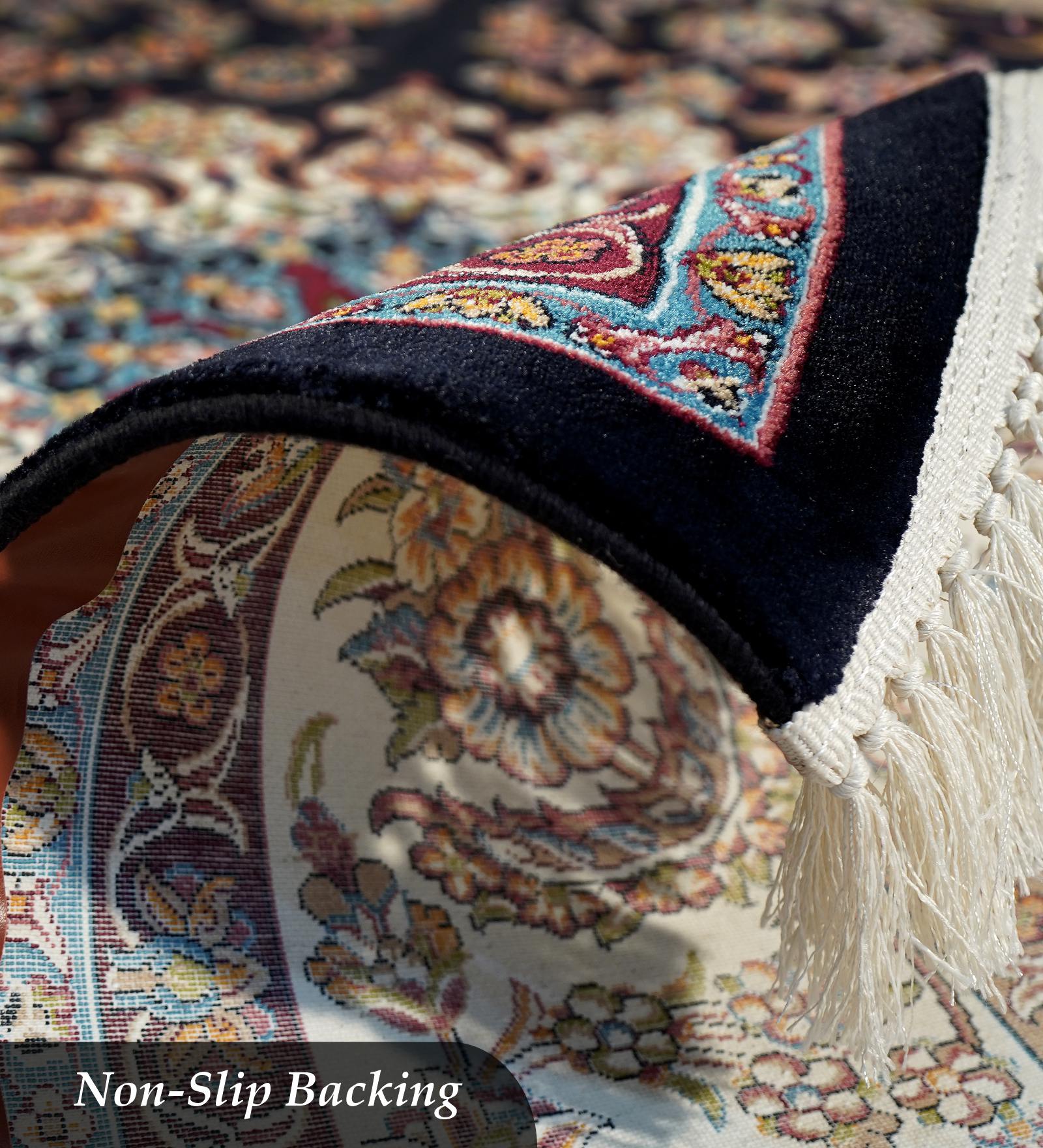 Shiraz 2 Classical Carpet Black and Cream