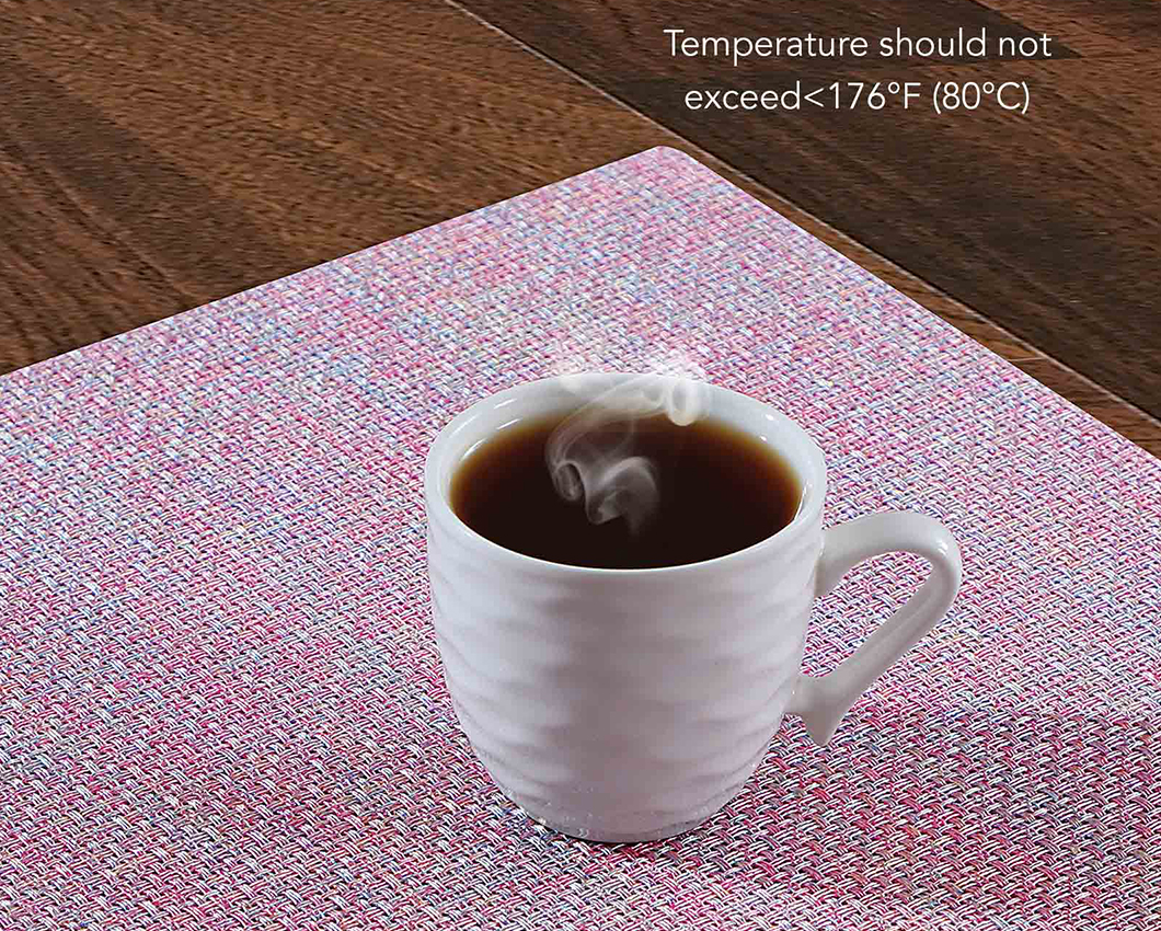 OBSESSIONS Heat Resistant and Washable Table Mat Pink