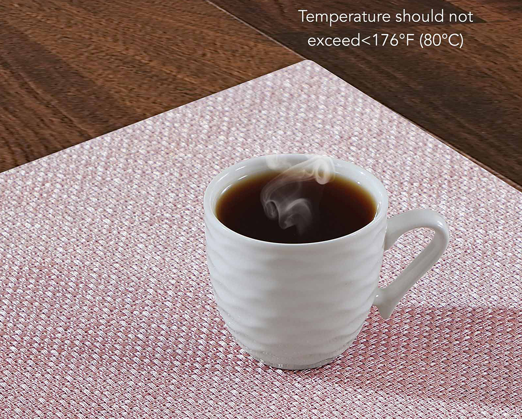 OBSESSIONS Heat Resistant and Washable Table Mat Pink