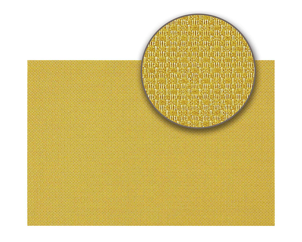 OBSESSIONS Heat Resistant and Washable Table Mat Mustard