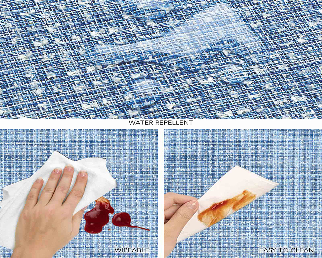 OBSESSIONS Heat Resistant and Washable Table Mat Blue