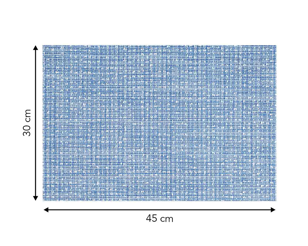 OBSESSIONS Heat Resistant and Washable Table Mat Blue